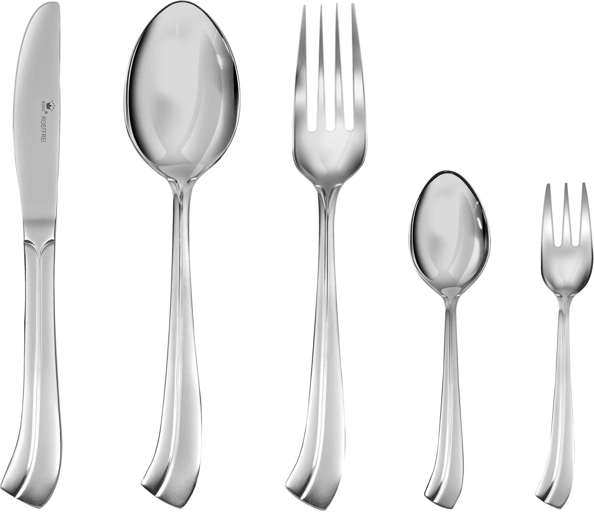 King Besteck Set Milano Edelstahl Rostfrei 68 Teile Online Kaufen Otto