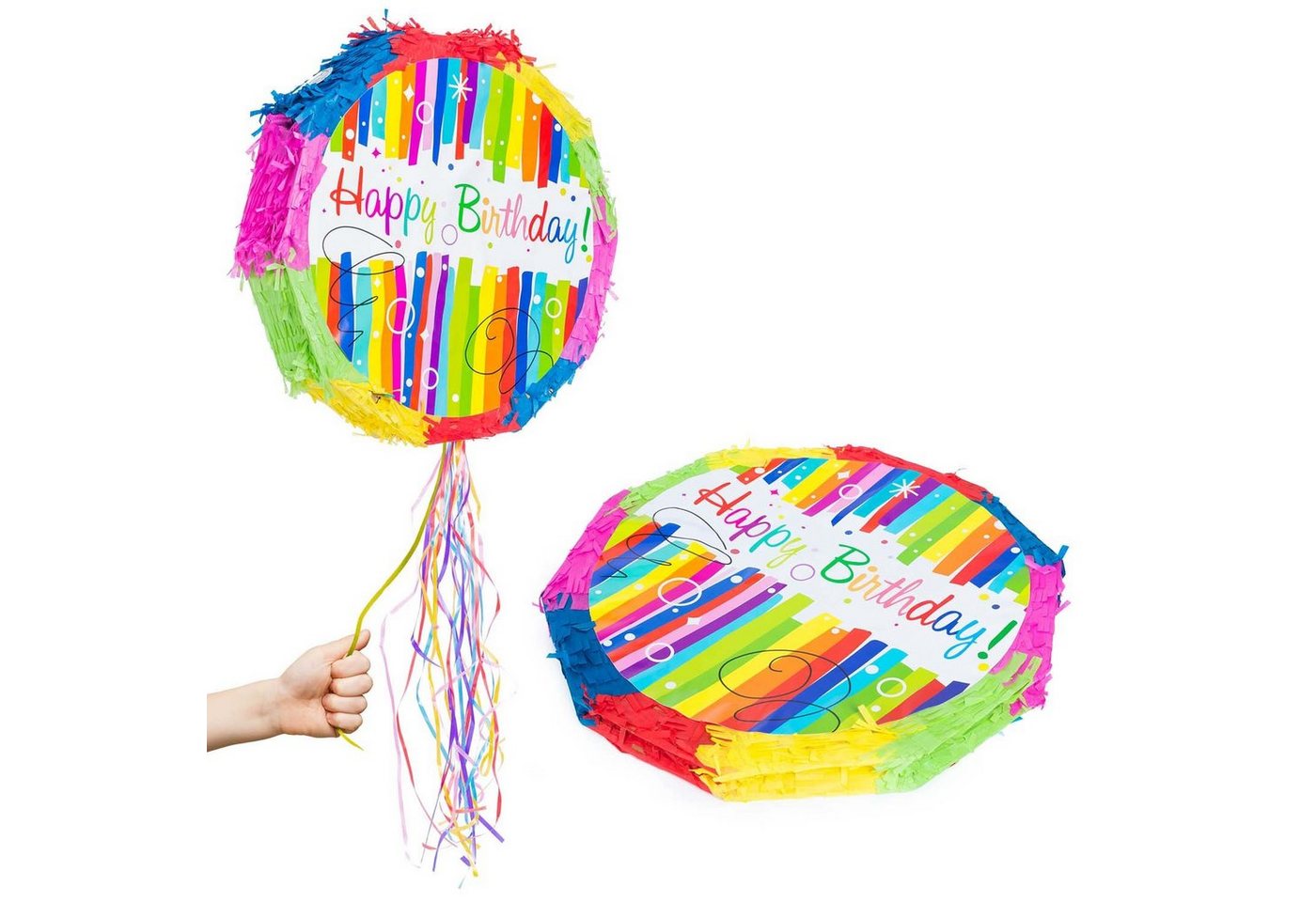 Goods+Gadgets Papierdekoration Papier-Piñata–Befüllbare Party-Piñata für Kindergeburtstage & Formen, Party-Dekoration zum Befüllen