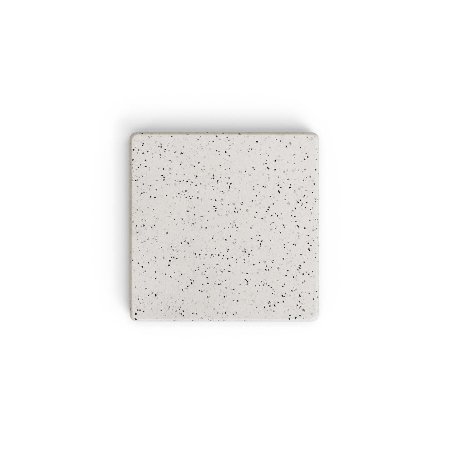 Natur24 Gartentisch Saura Couchtisch 48 x 48 x 35 cm Terrazzo Weiß