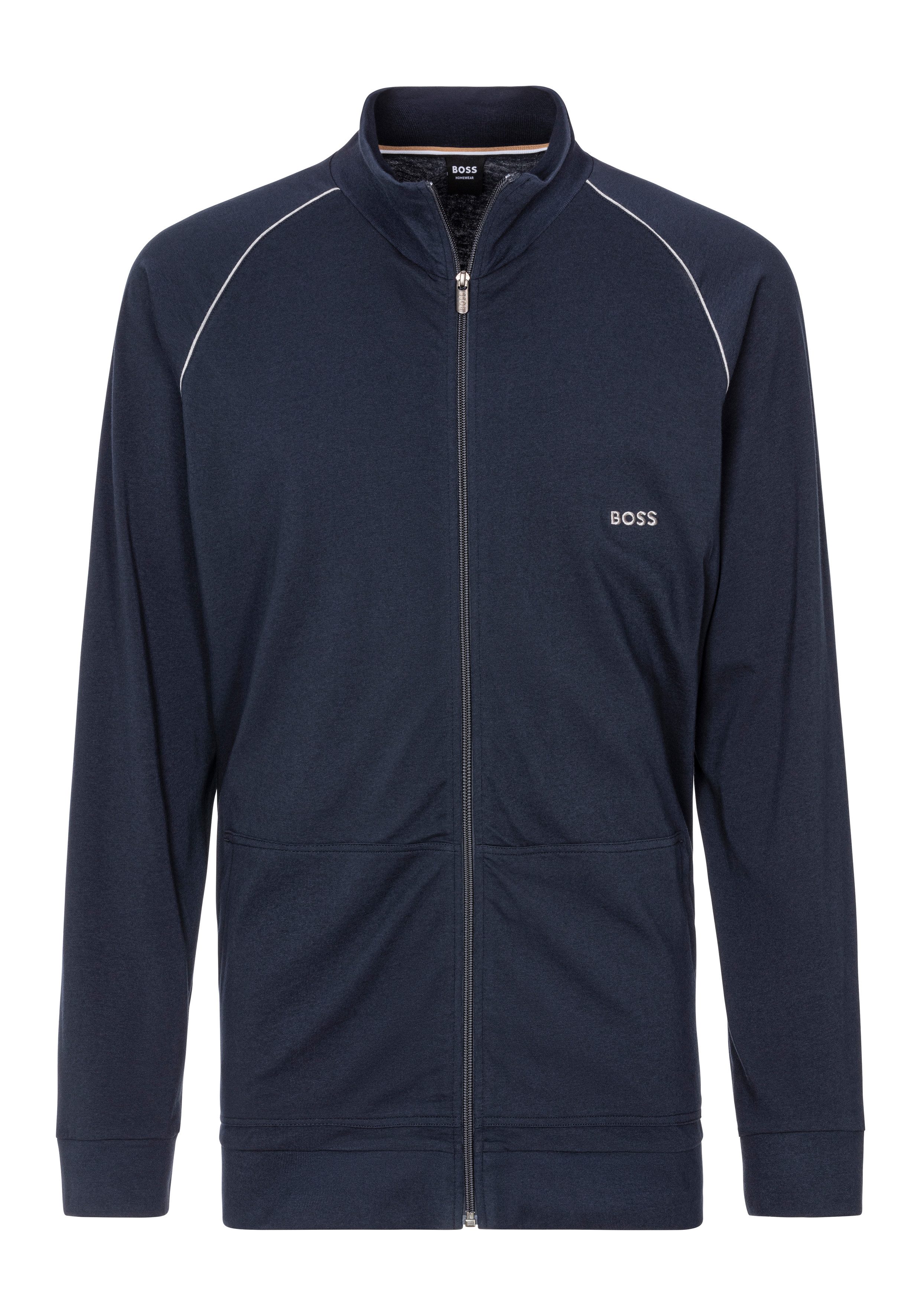 BOSS Sweatjacke mit Logostickerei günstig online kaufen