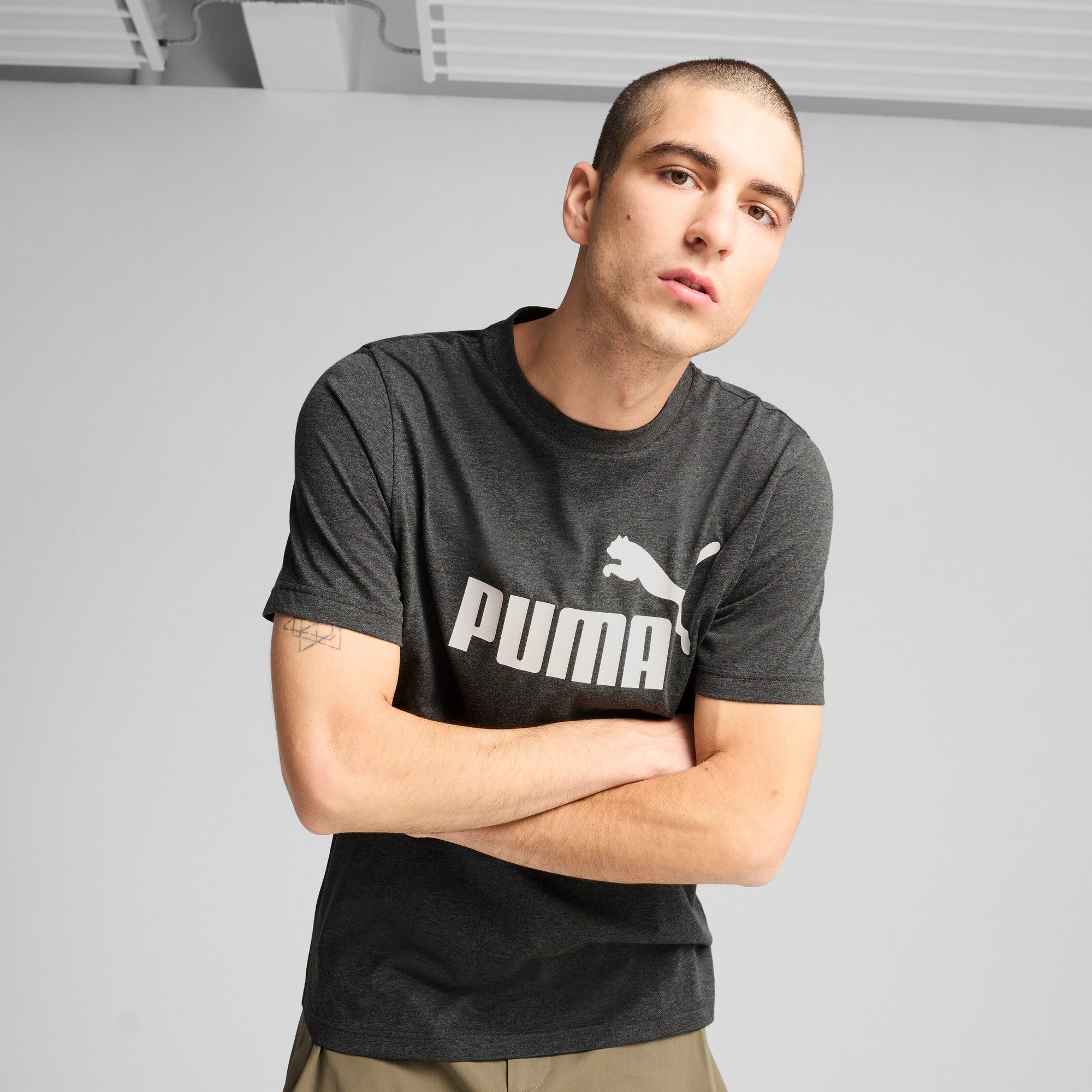 PUMA T-Shirt ESS NO. 1 LOGO HEATHER TEE günstig online kaufen