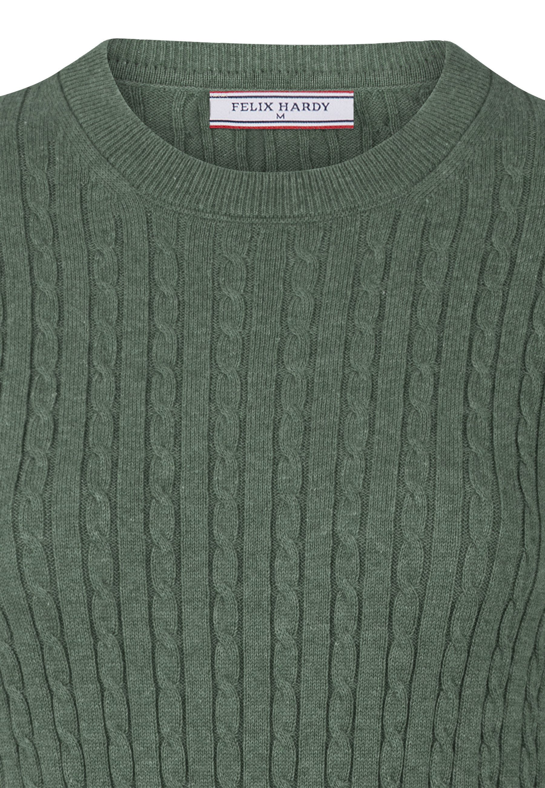 Felix Hardy Rundhalspullover Zopfmuster Pullover mit Rundhals