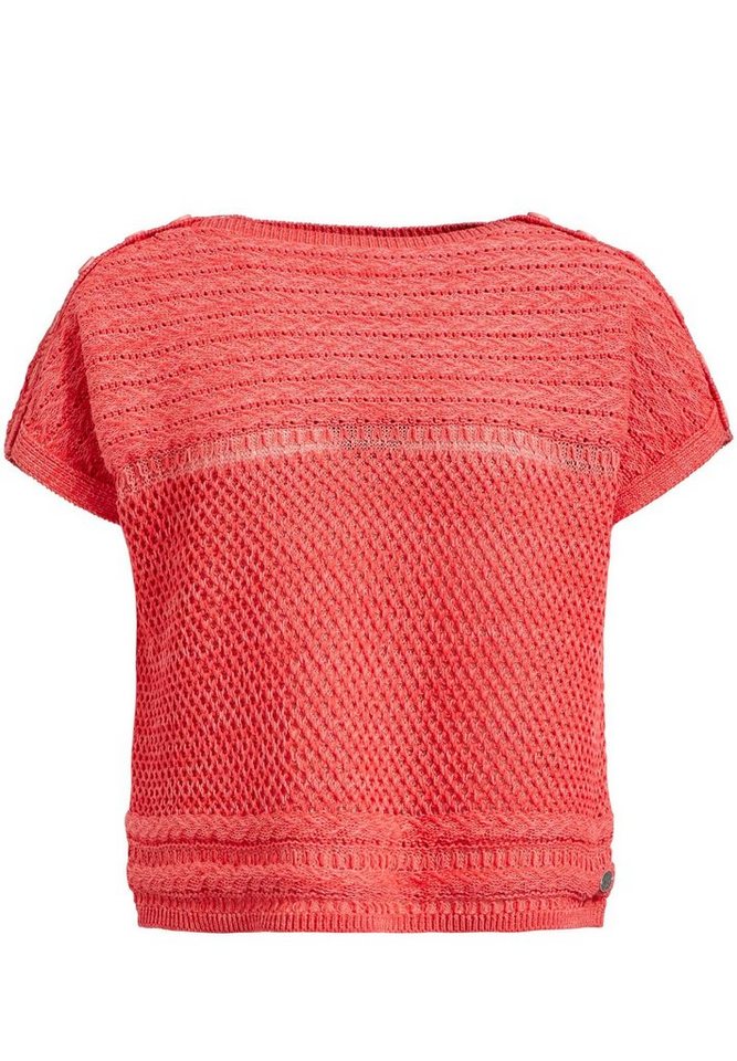 khujo Strickpullover »JANZEN« weiter Kurzarmpullover aus Baumwolle khujo Strickpullover »JANZEN« weiter Kurzarmpullover aus Baumwolle