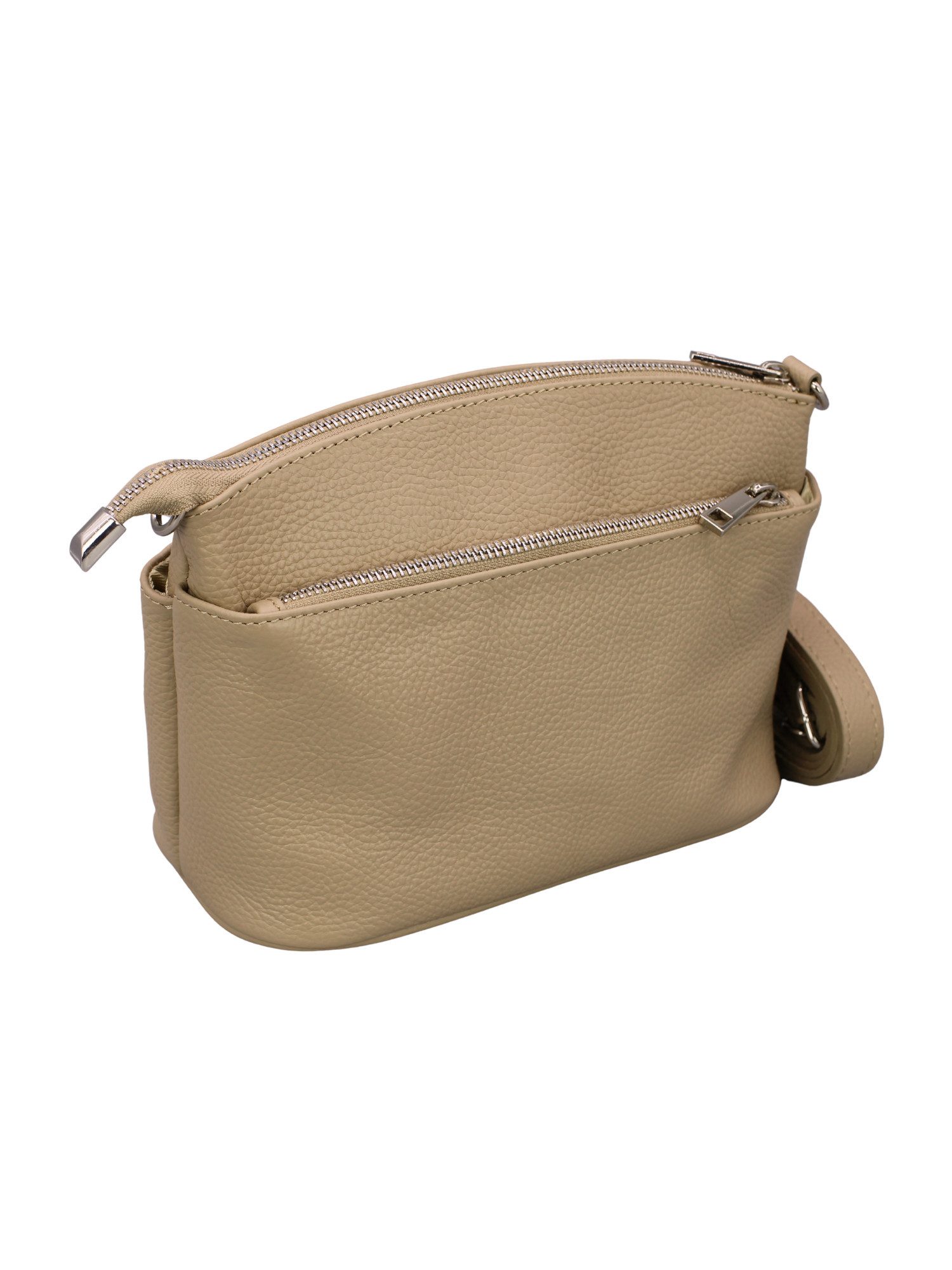 Adel Bags Schultertasche Nira – Damen Umhängetasche aus Echtleder mit 3 Hauptfächern, Innenfächer mit und ohne Reißverschluss
