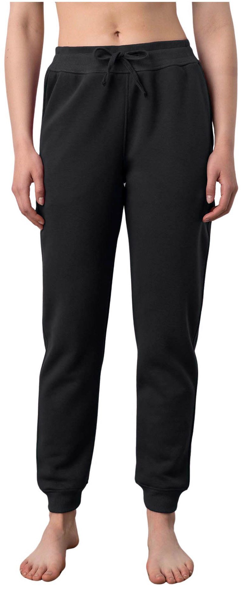 Vamp Homewearhose (1-tlg., 1-teilig) VAMP ligerie Damen Relaxhose lange Homewearhose Baumwolle dunkelgrau