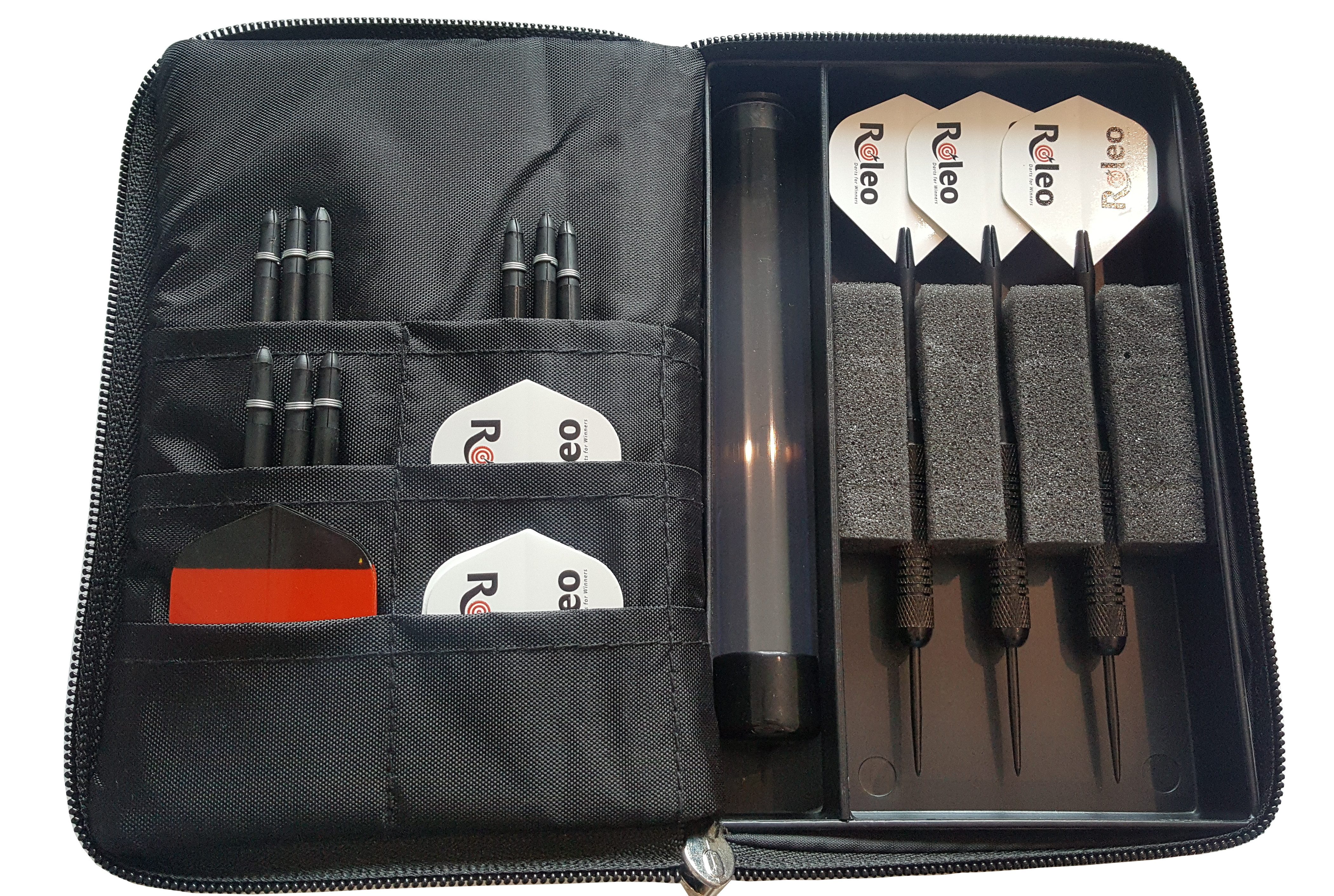 Dartpfeil Sparset Darttasche + Dartpfeile + Ersatzflys + Ersatzshafts