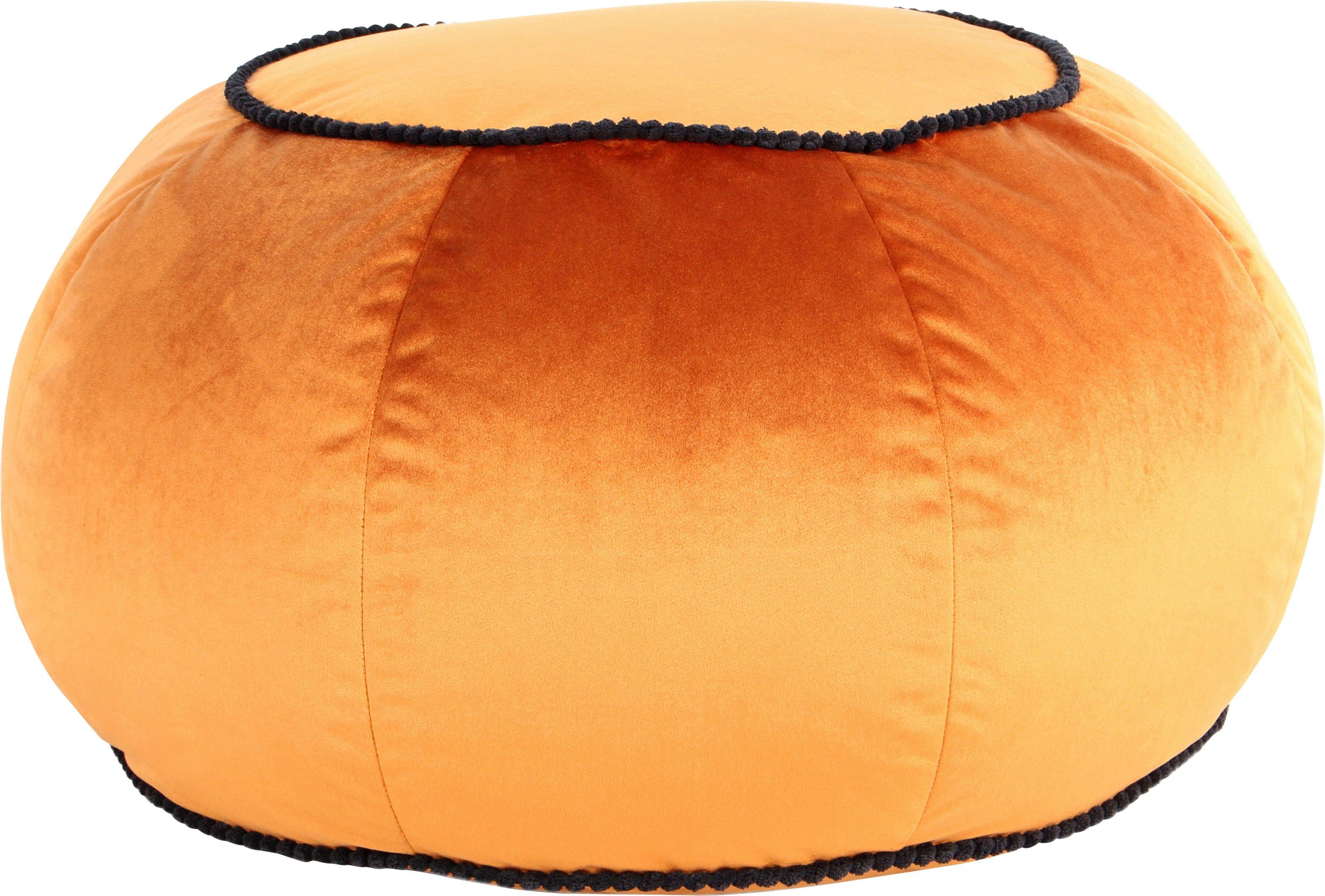 Kayoom Sitzhocker Pouf Taj Mahal 325, trendige samtige Oberfläche (1 St), samtweich, farbig, modern, orientalisches Design