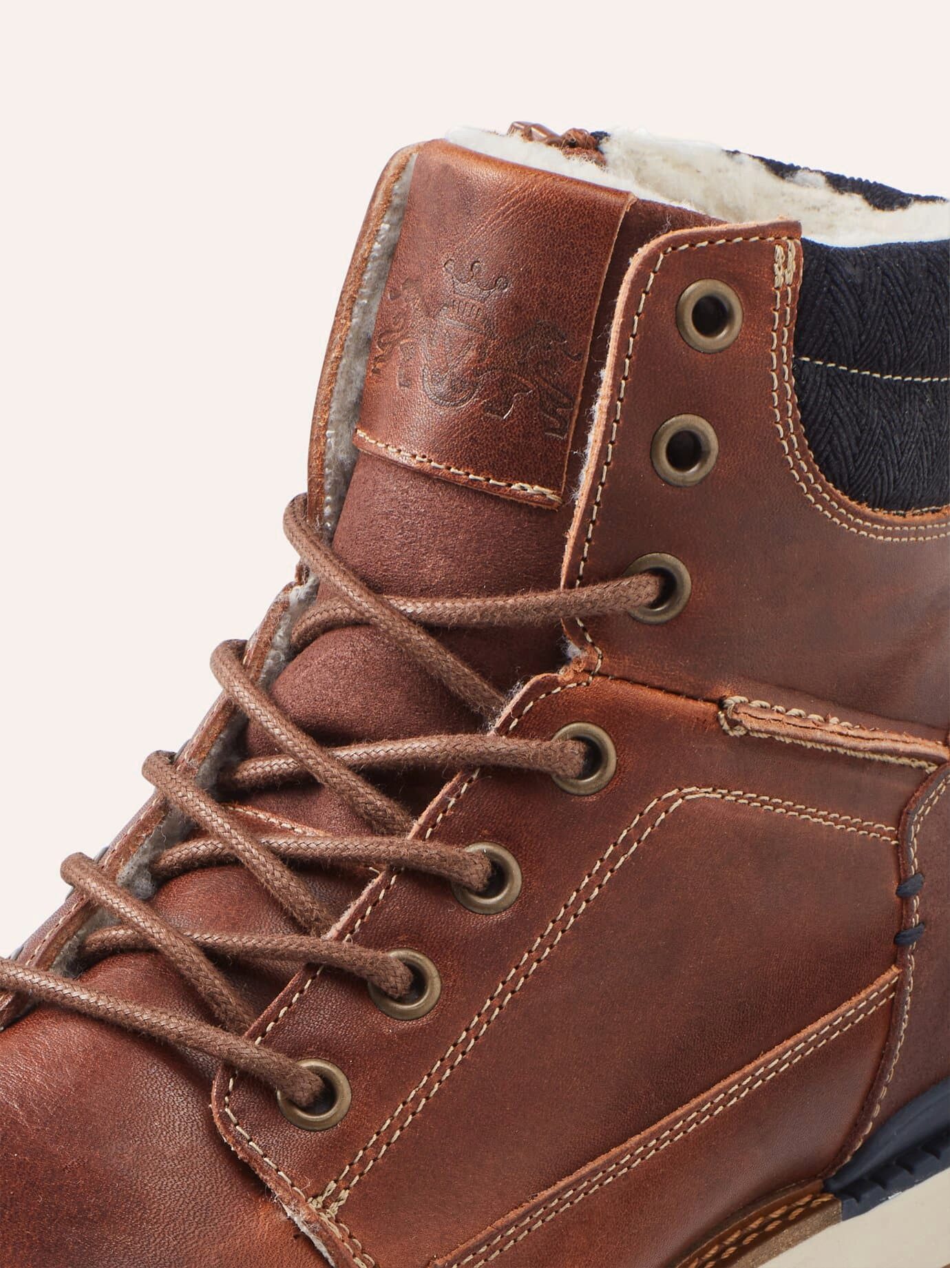 Walbusch Herren Thermo Stiefel Rindleder warm gefüttert Profilsohle Weite G Stiefel Seitlicher Reißverschluss, herausnehmbare Decksohle, rutschfest – Bild 4 von 5