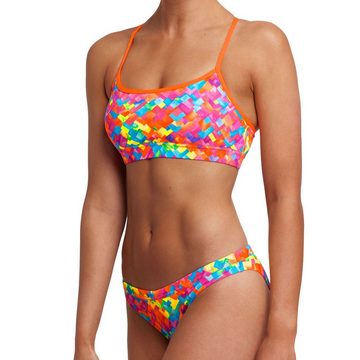 Funkita Bustier-Bikini Sports Top + Brief Stroke Rate mit 50+ UV-Schutz