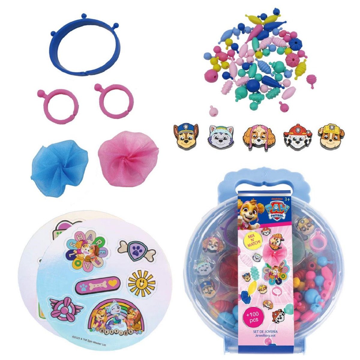 PAW PATROL Kreativset Bastel-Set DIY Beauty-Set Design mit Kosmetik & Accessoires