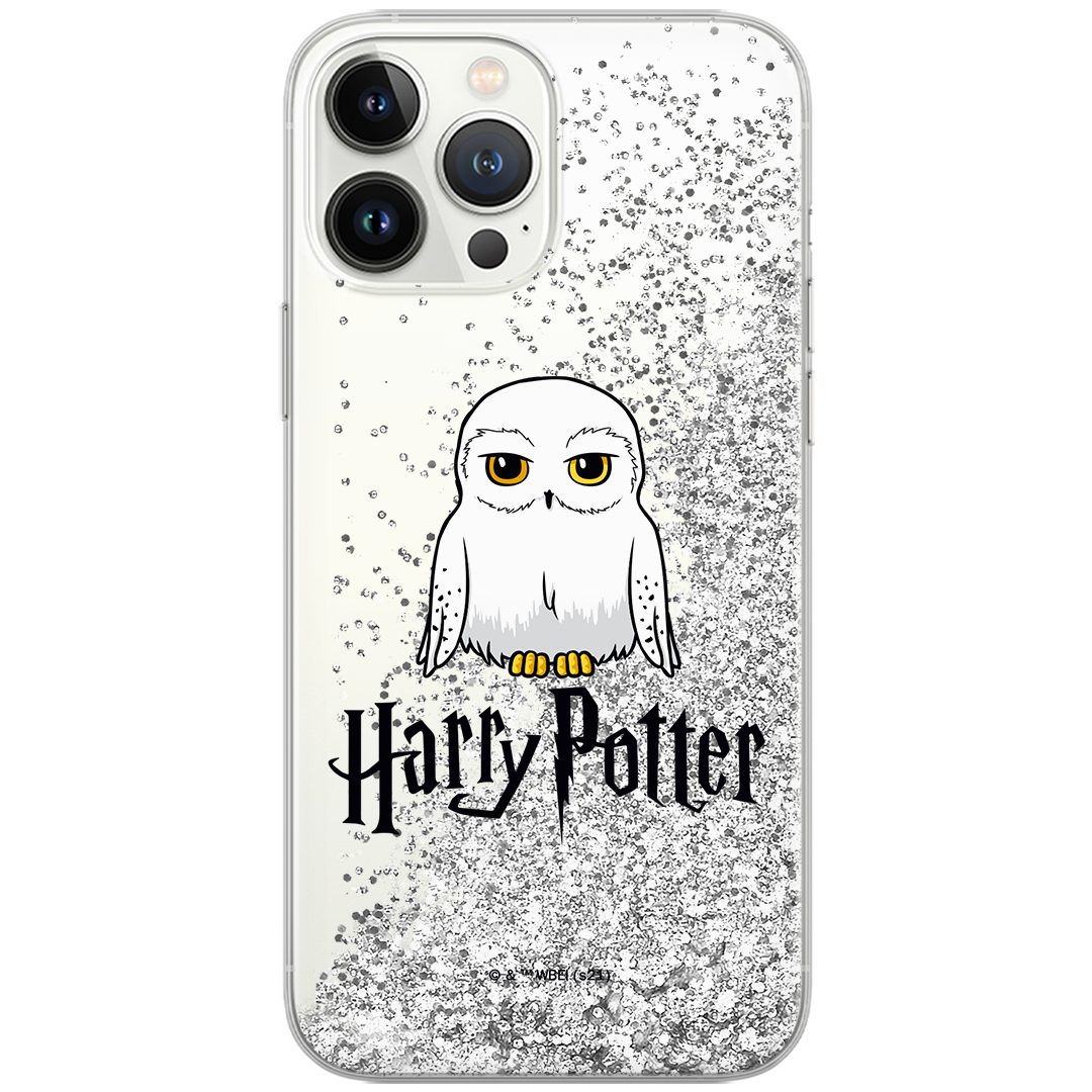 Harry Potter Bumper Handyhlle Full Print Liquid Glitter Silber