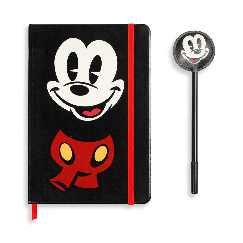 Karactermania Notizbuch Disney Micky Maus Geschenkbox Tagebuch Schule Kulli, Notizbuch + Kugelschreiber