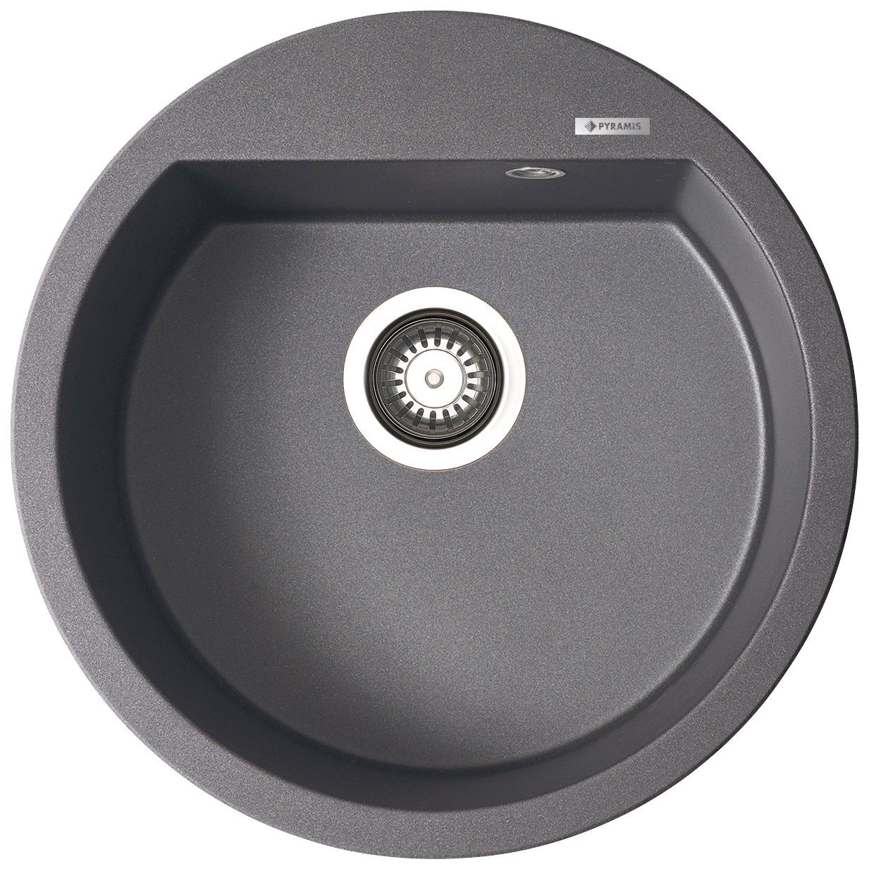 Pyramis Granitspüle Alazia, rund, 51/51 cm