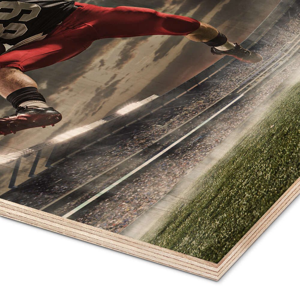 Posterlounge Wandbild Footballspieler in Aktion, Editors Choice, erhältlich als Poster, Leinwandbild, Wandsticker oder Acrylglasbild