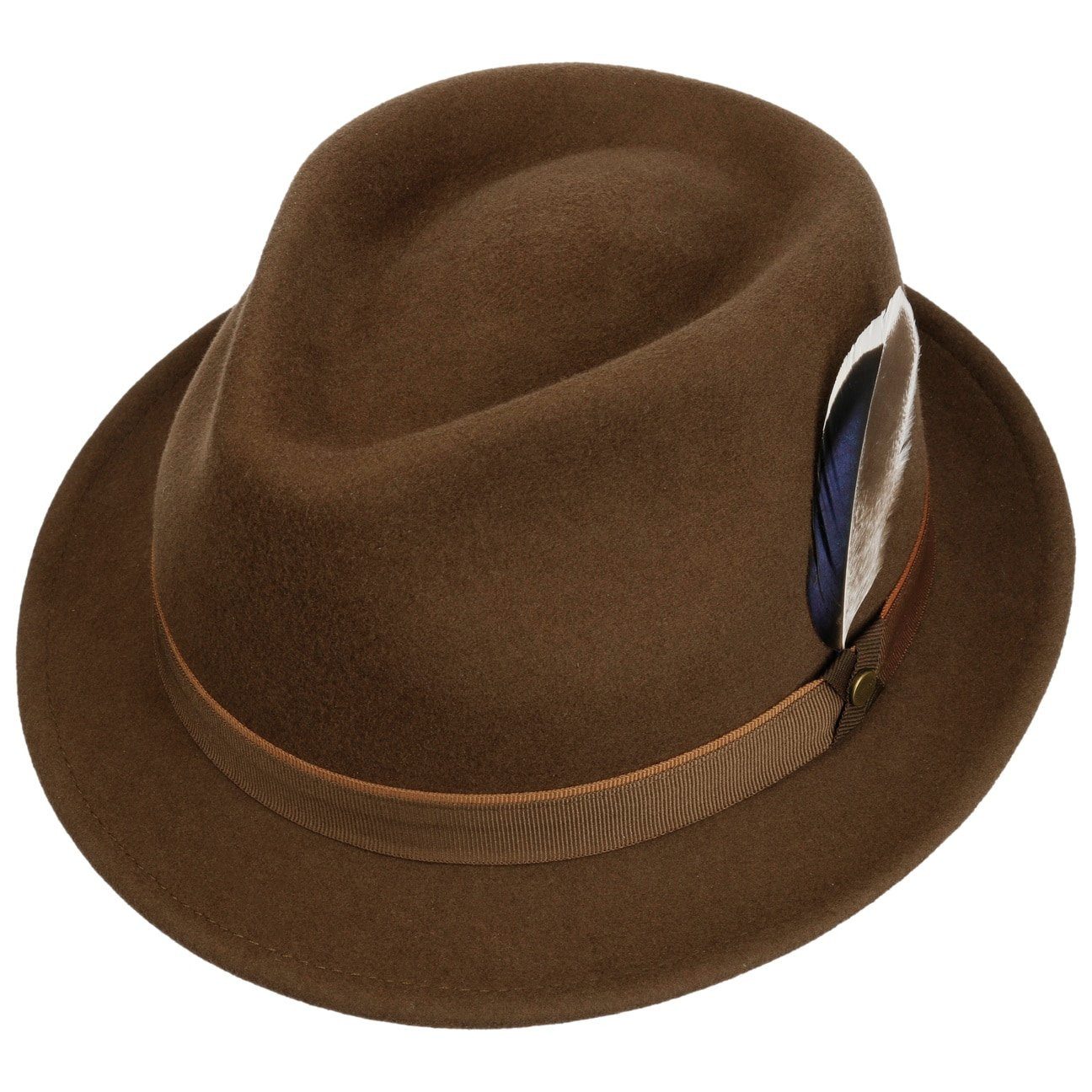 Stetson Trilby (1-St) Wollfilzhut mit Ripsband