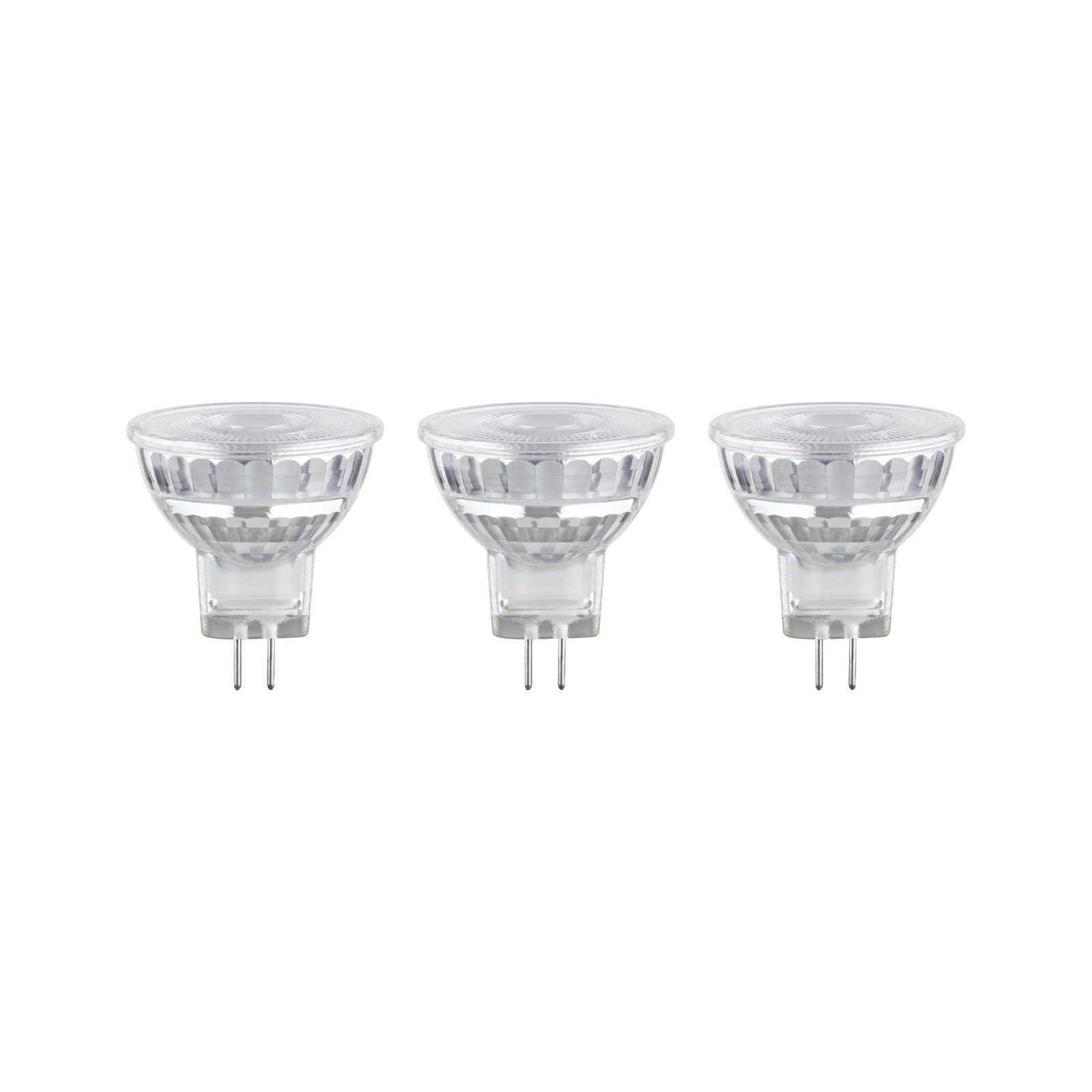 Paulmann LED-Leuchtmittel 3er-Pack Glasreflektor GU4 184lm 1,8W 2700K 12V, Warmweiß