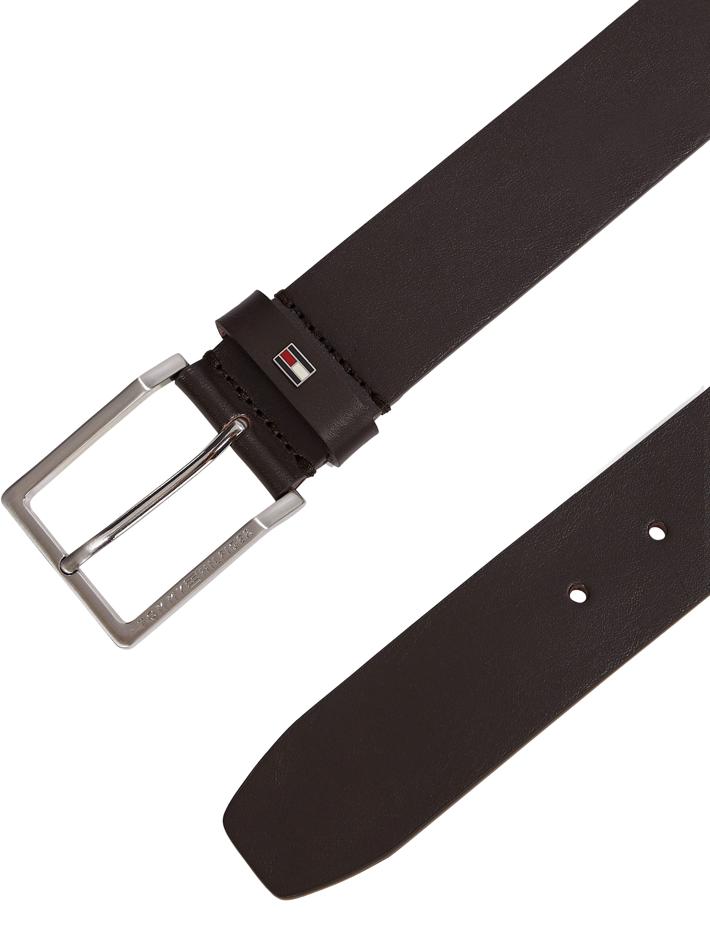 Tommy Hilfiger Ledergürtel OLIVER 4.0 Größenverstellbar, Markenlogoemblem a günstig online kaufen