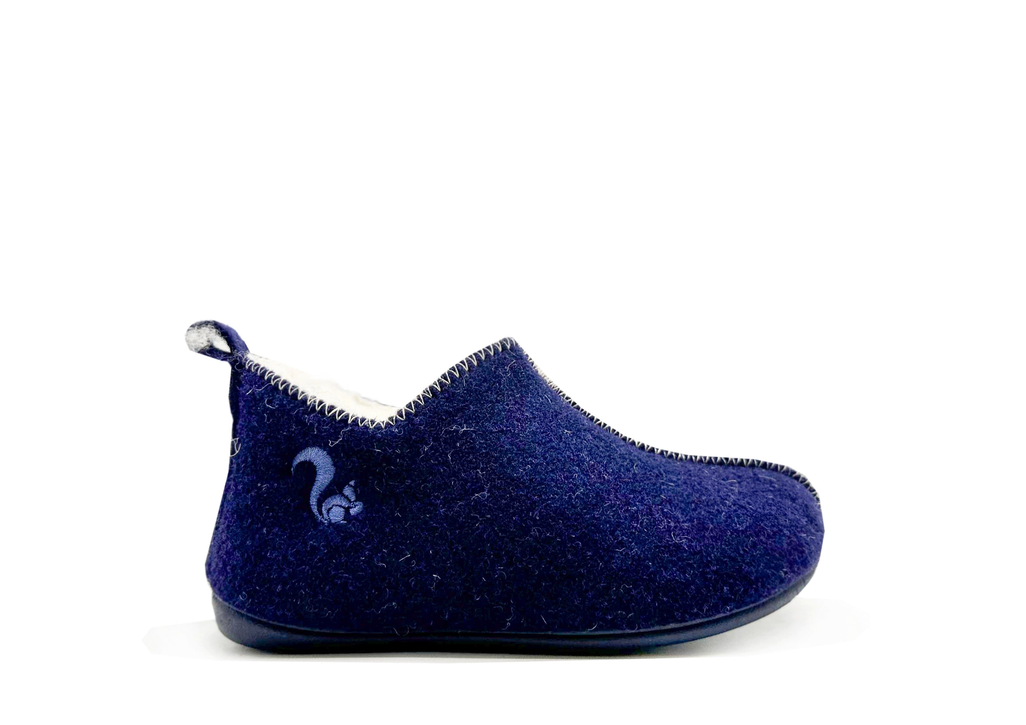 ® Slipper 1856 Blue Boot Slipper thies Wool Kids