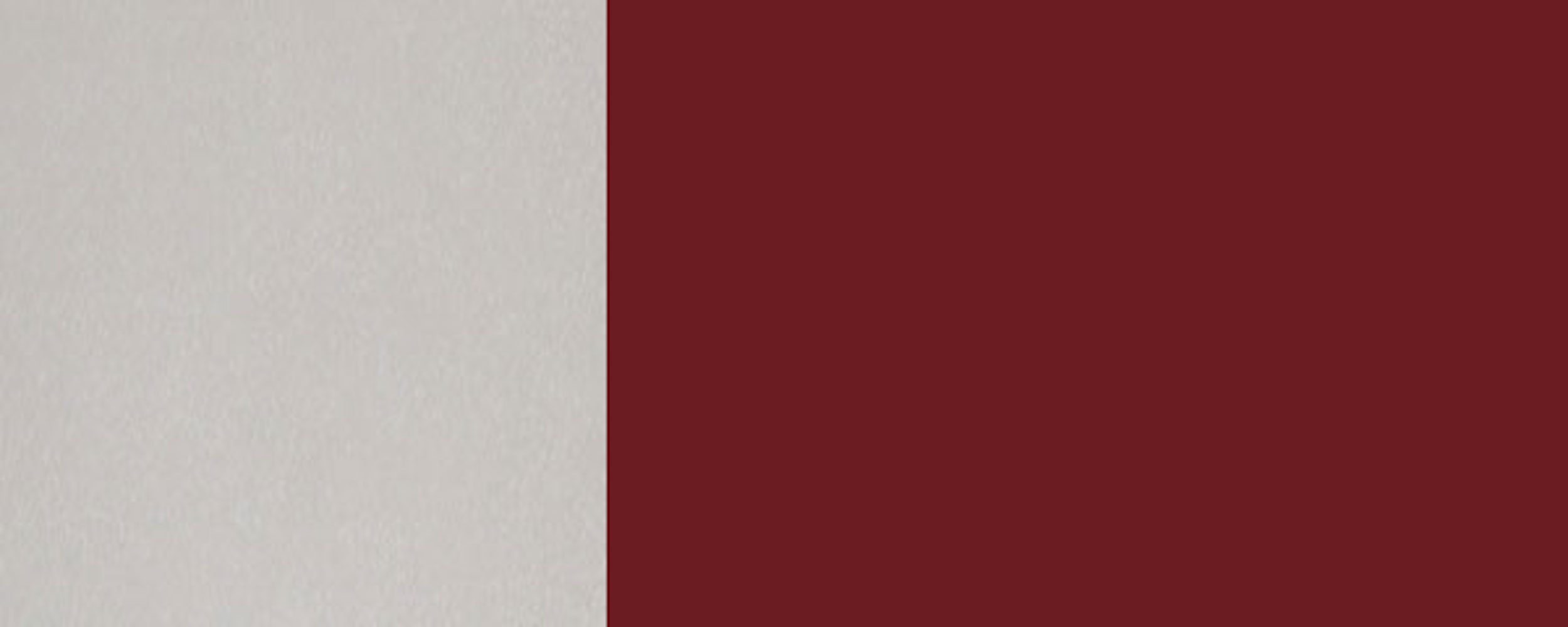 Front- purpurrot 3004 RAL (Rimini) Korpusfarbe und mit matt wählbar 60cm Glaseinsatz Feldmann-Wohnen Rimini 1-türig Eckhängeschrank