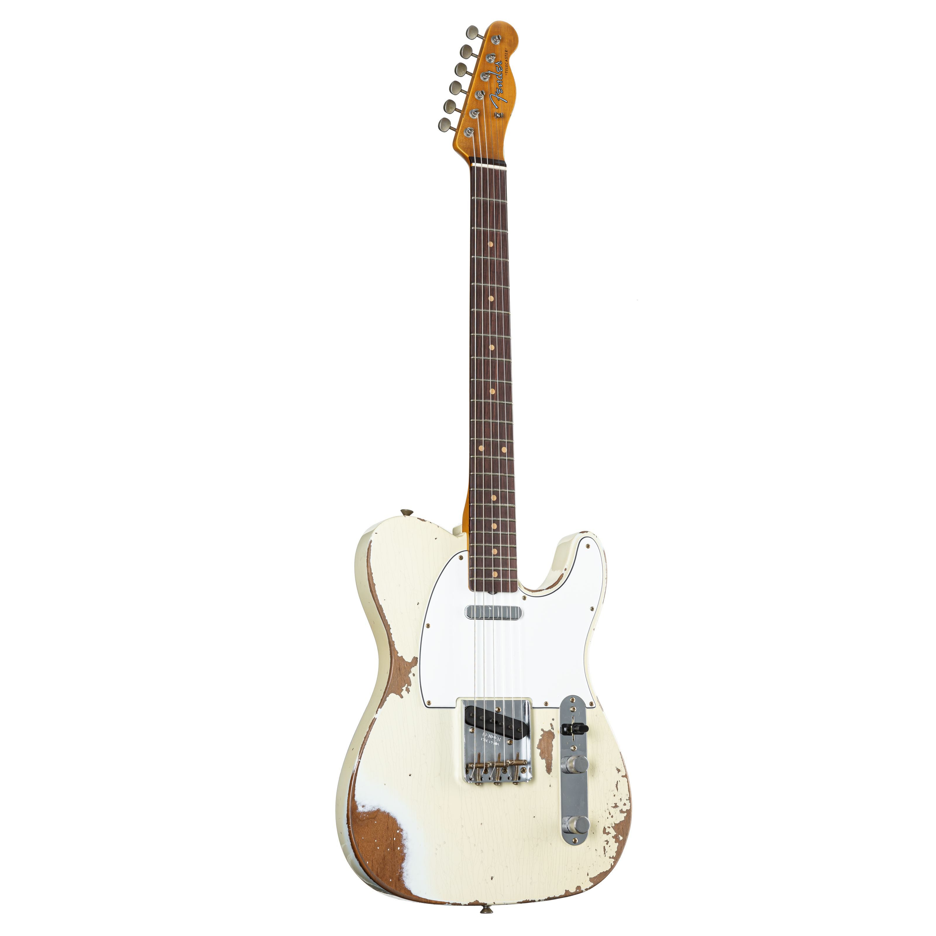 Fender E-Gitarre, E-Gitarren, T-Modelle, 1961 Telecaster Heavy Relic Faded Aged Tomatillo Green - E-Gitarre