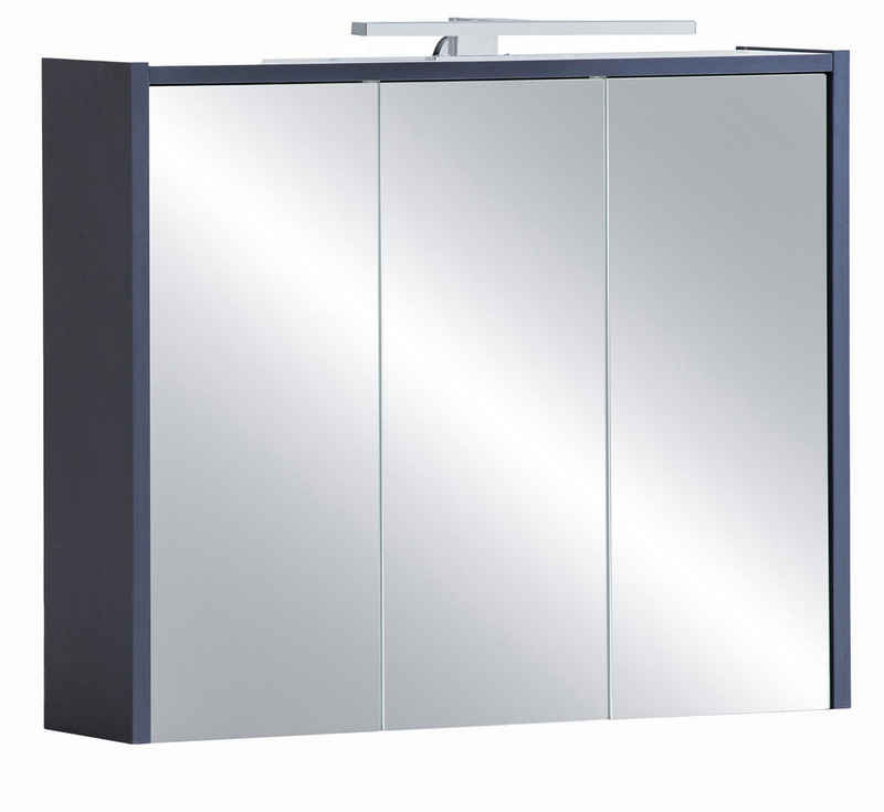 Schildmeyer Spiegelschrank Lovis, Breite 74 cm Mit LED-Leuchte und Schalter-/Steckdoseneinheit