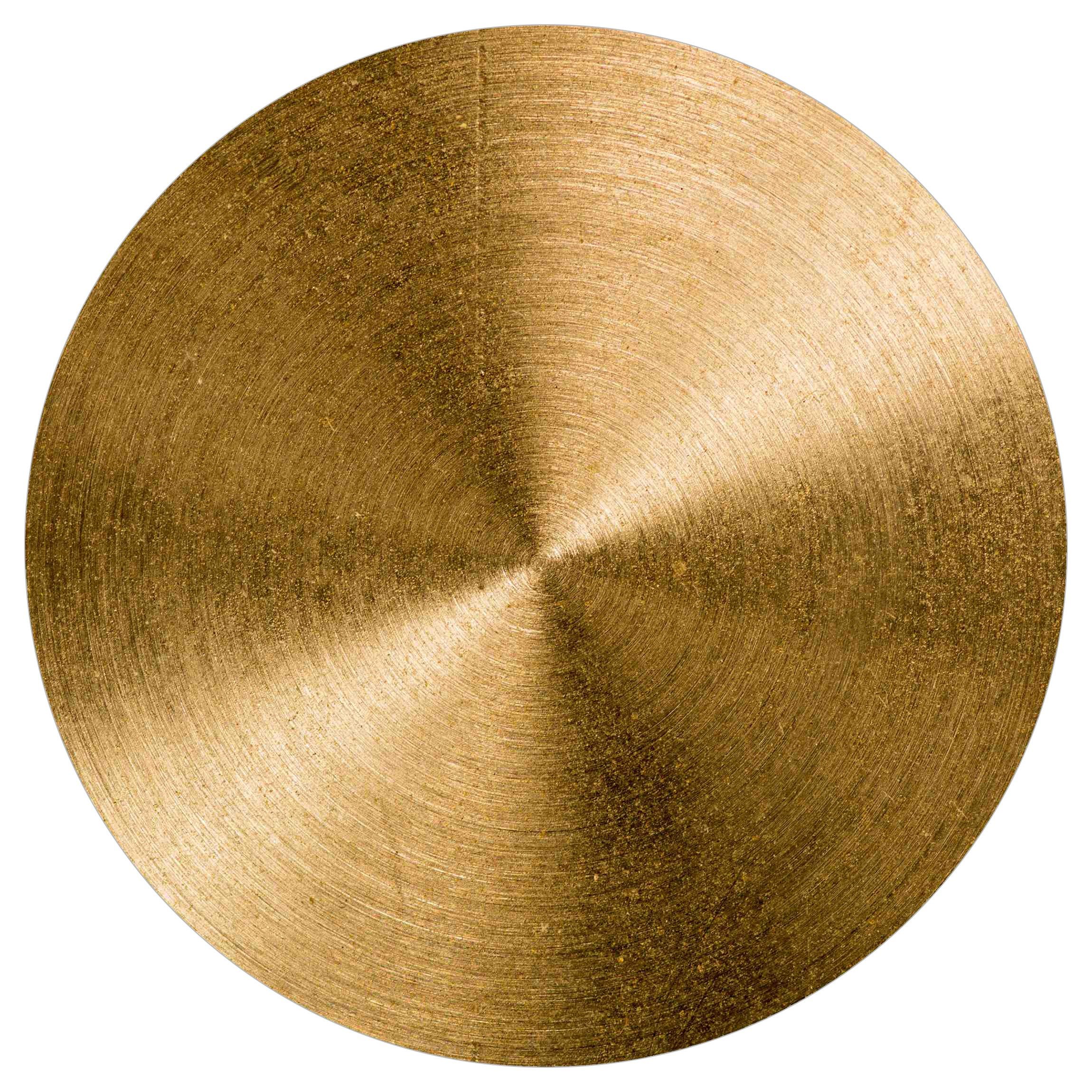 Bilderdepot24 Fototapete rund Goldener Kreis gebürstet, Glatt, Matt, (Vlies günstig online kaufen