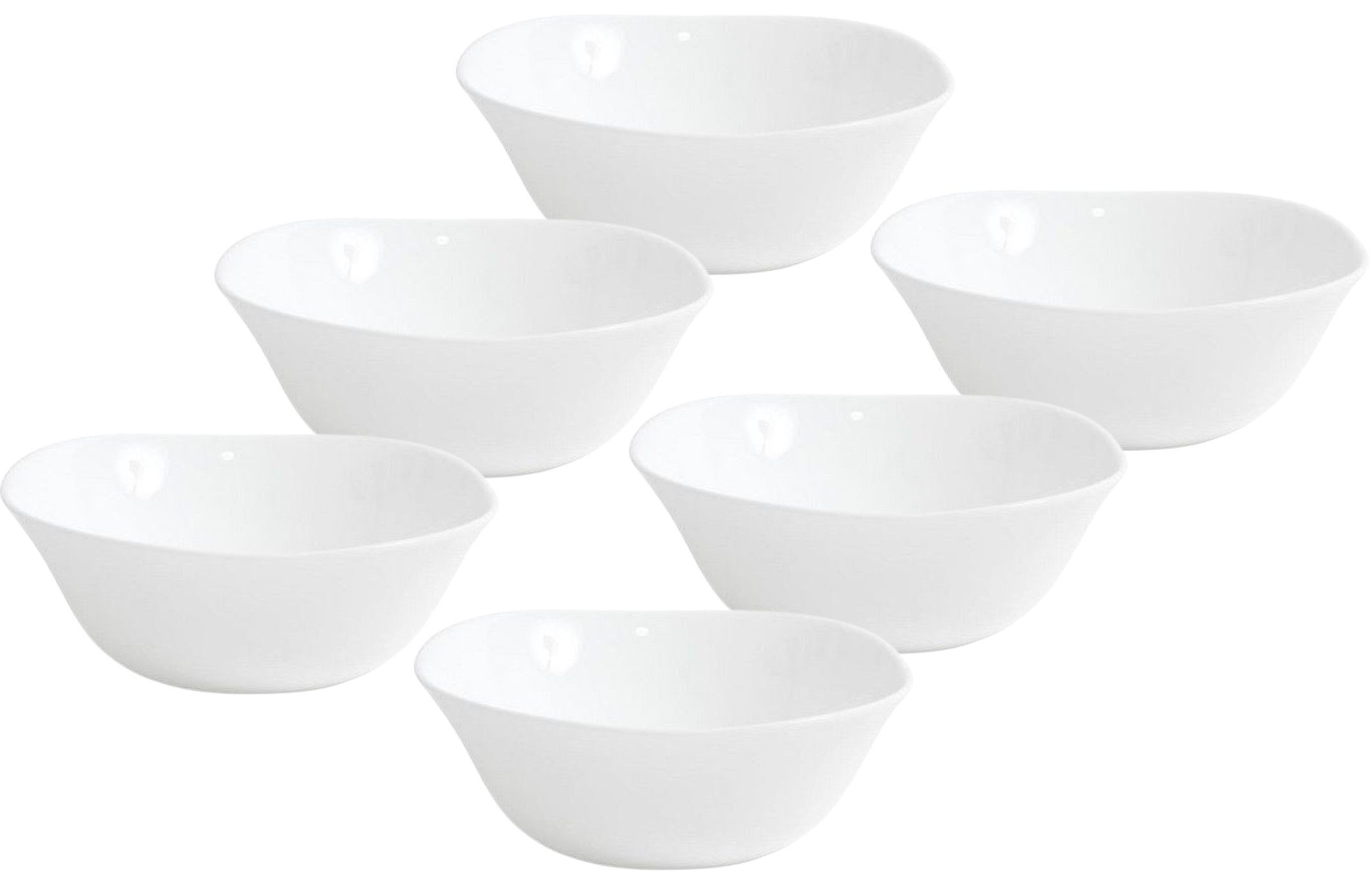 Emilja Dessertschale Parma Schälchen 15cm - 6 Stück - Müslischale, (6 Stück), Hartglas