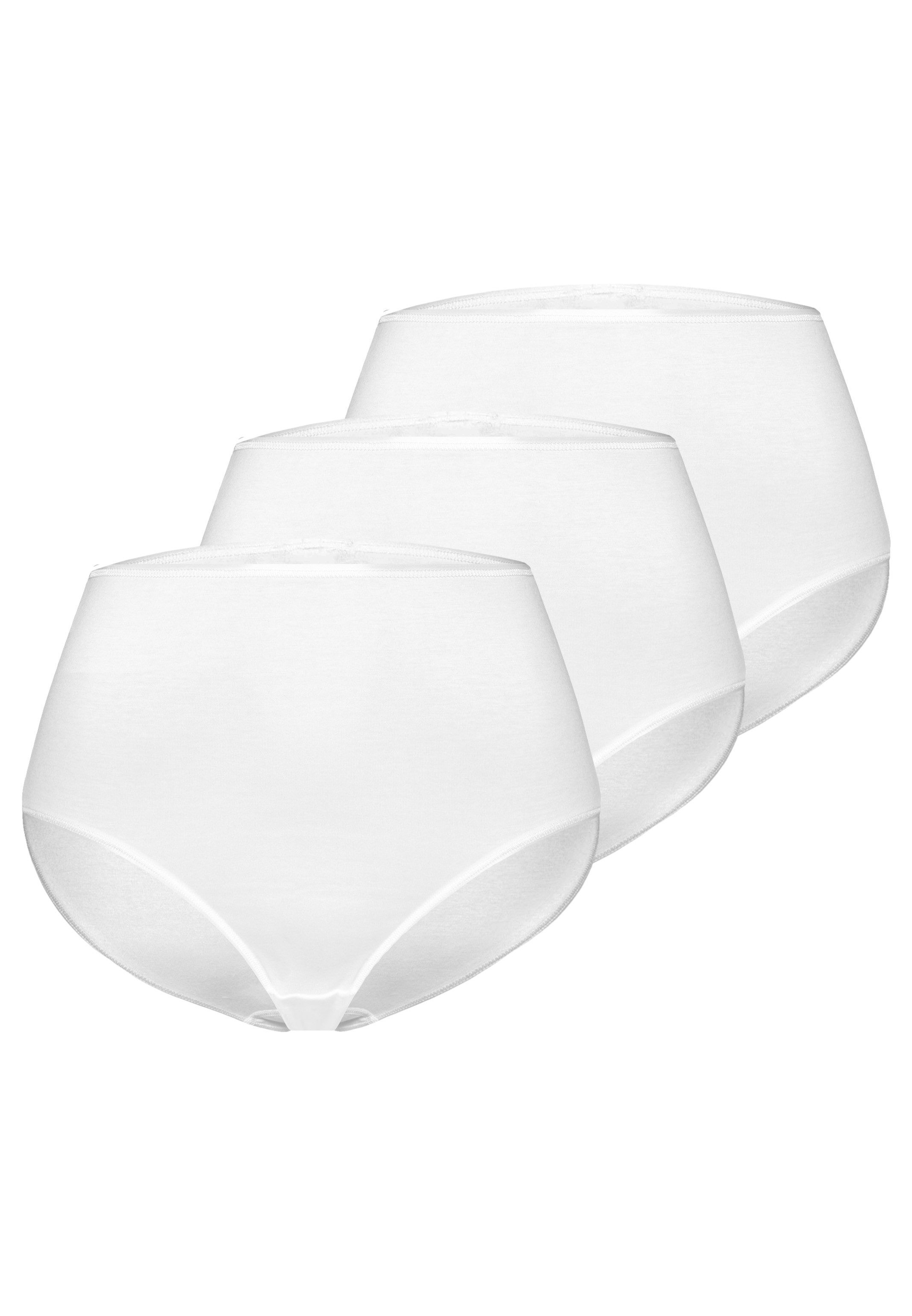Hanro Maxislip 3er Pack Cotton Seamless (Spar-Set, 3-St) Maxi Slip - Baumwolle - Nahtlos - Angenehm auf der Haut