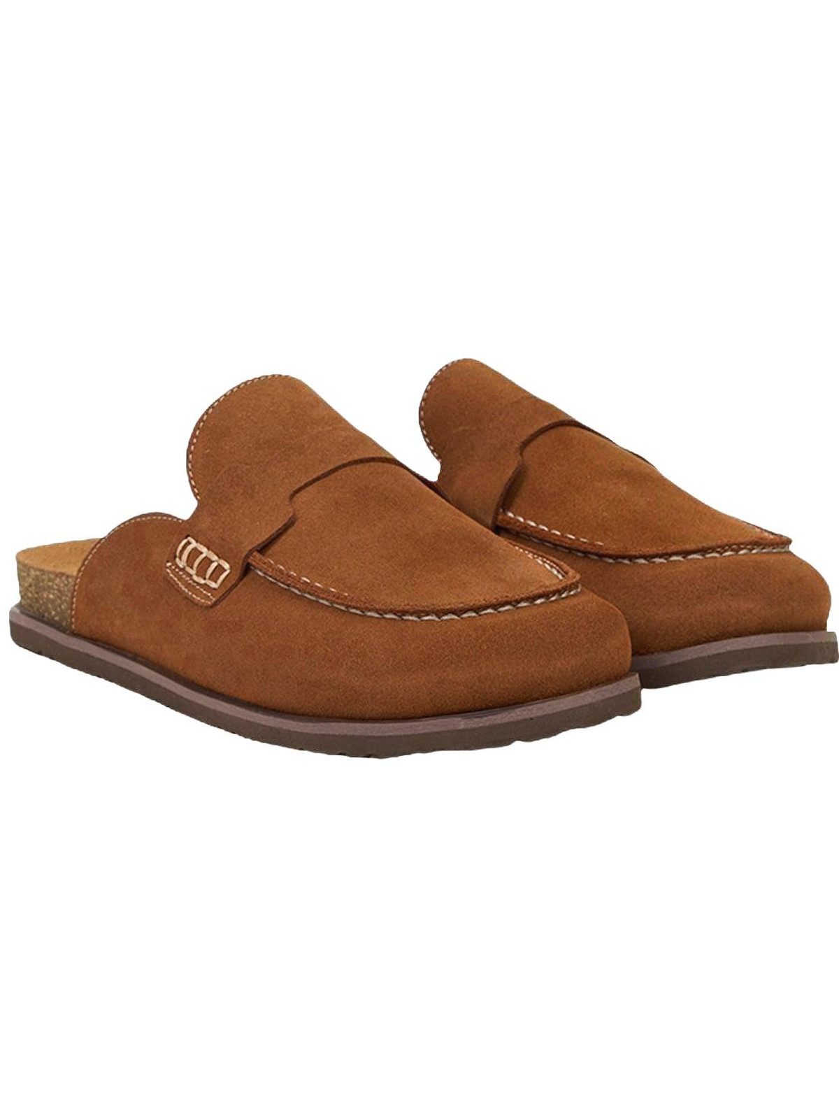 Desa DESA Herren-Wildlederclogs Badezehentrenner