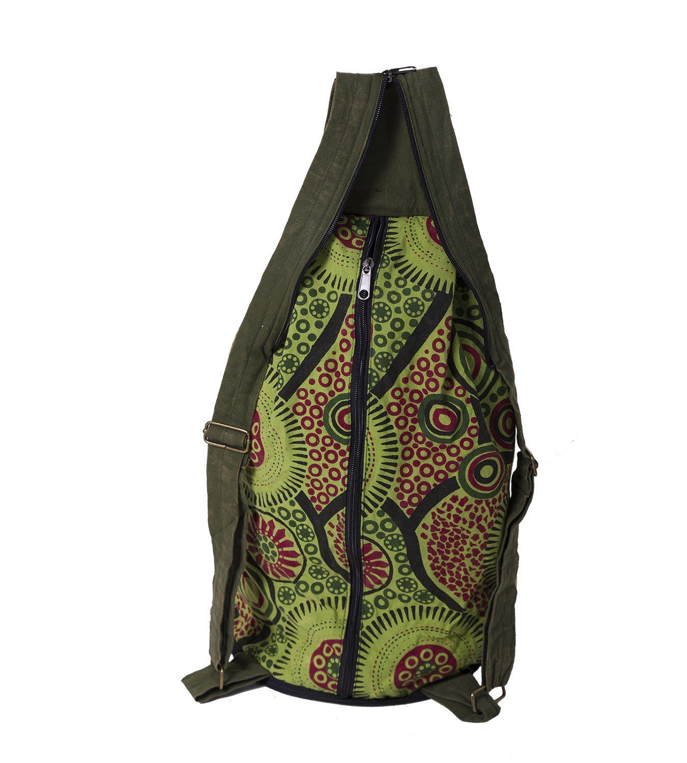 KUNST UND MAGIE Tagesrucksack Kunst und Magie Bunter Hippie Rucksack "Peace"