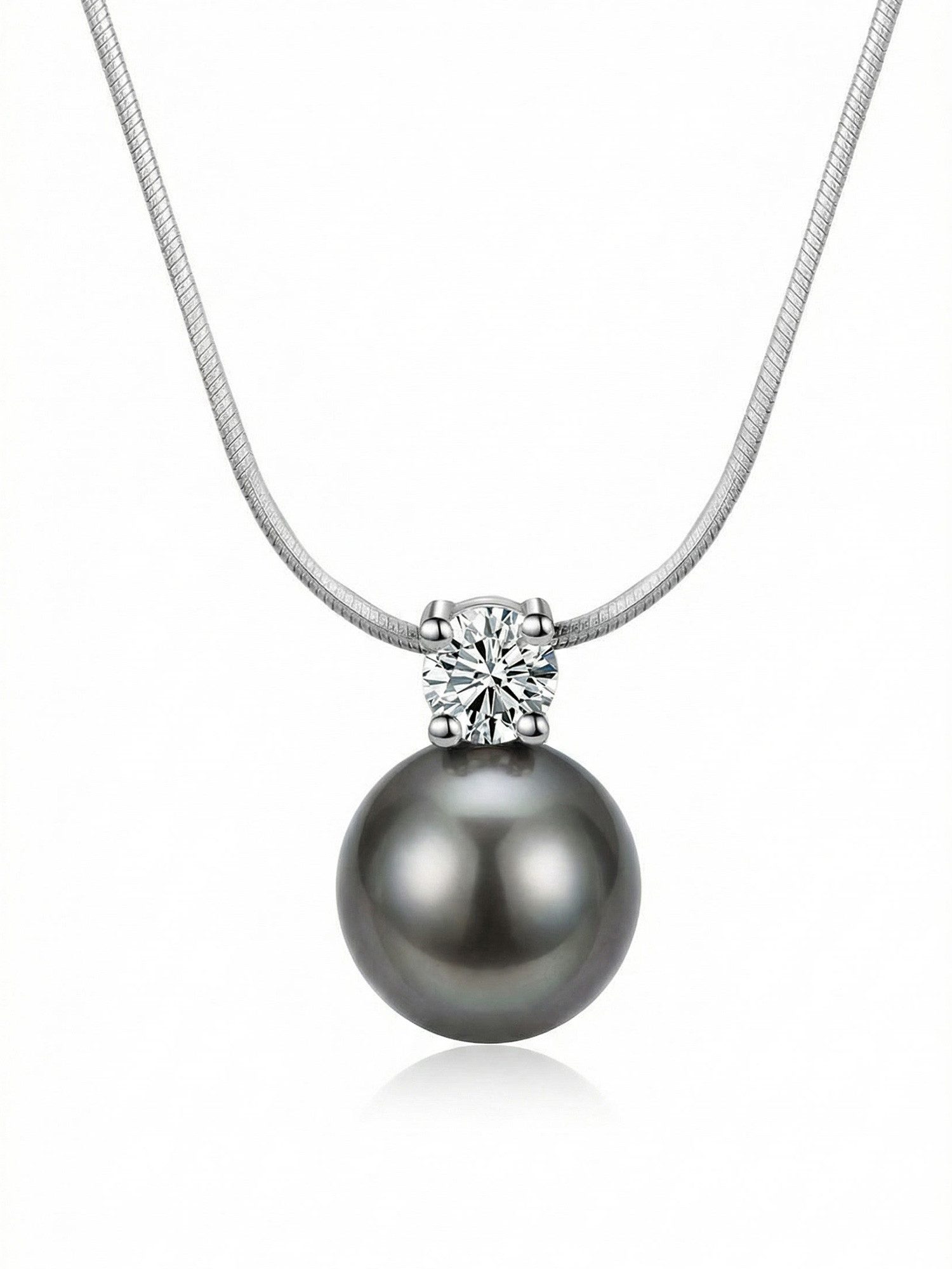 Staufergold Perlenkette Perlenkette „Luna Pearl“ – Zirkonia-Solitär