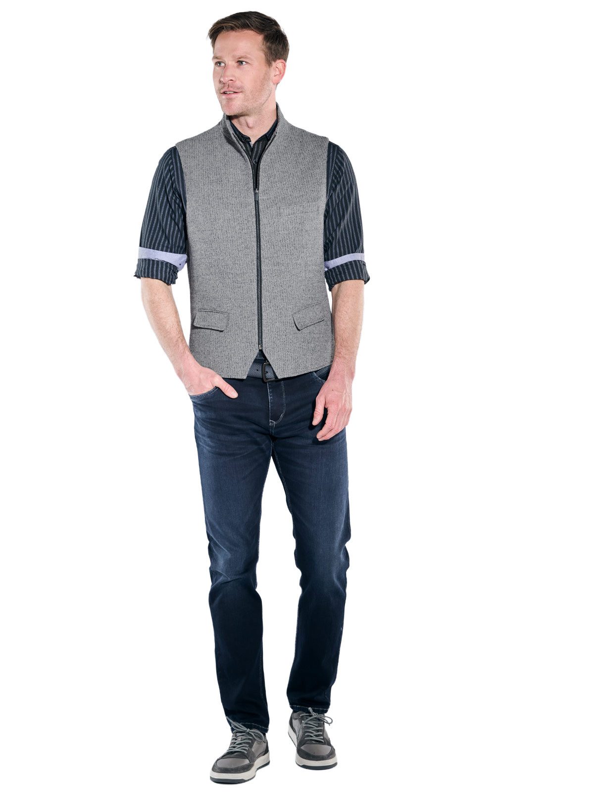 Engbers Anzugweste Herren Weste, Silbergrau