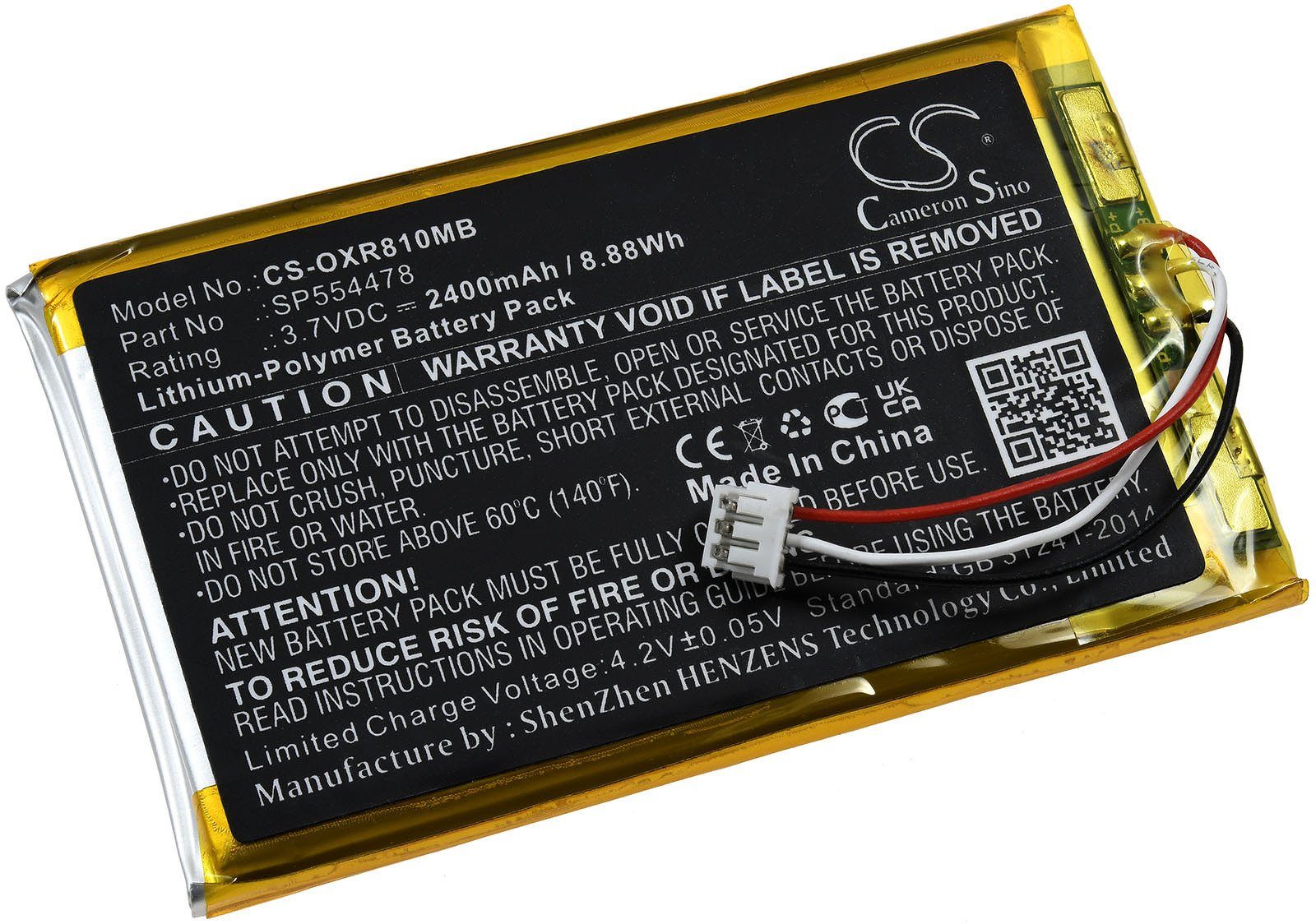 Powery Akku für Infant Optics DXR8 Pro Akku 2400 mAh (3.7 V)