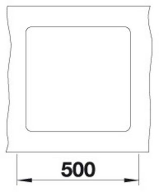 Blanco Granitspüle SUBLINE 400-F, eckig, 43/43 cm, (1 St), erhältlich in mehreren Farben