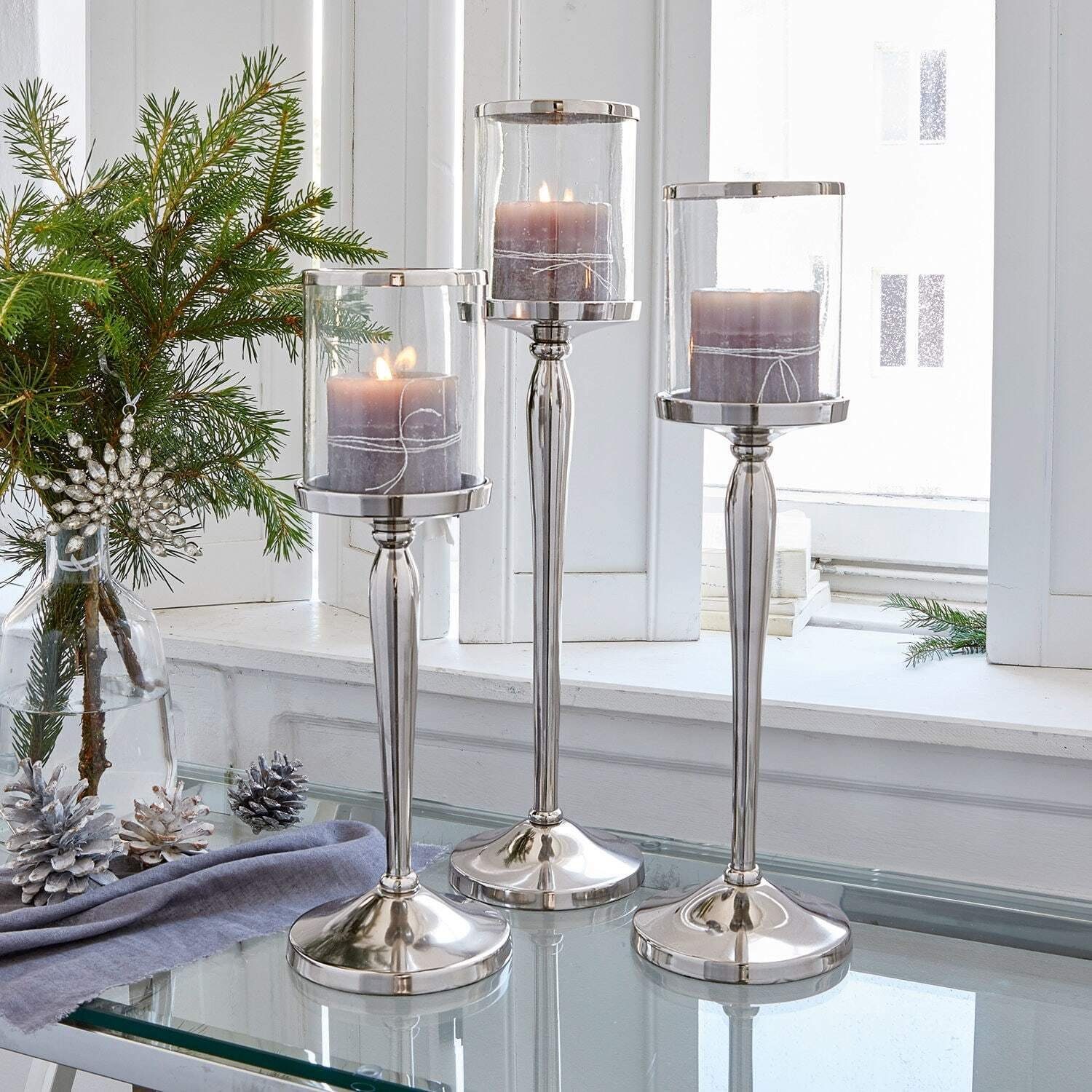 Mirabeau Kerzenständer Kerzenständer 3er Set Serres günstig online kaufen
