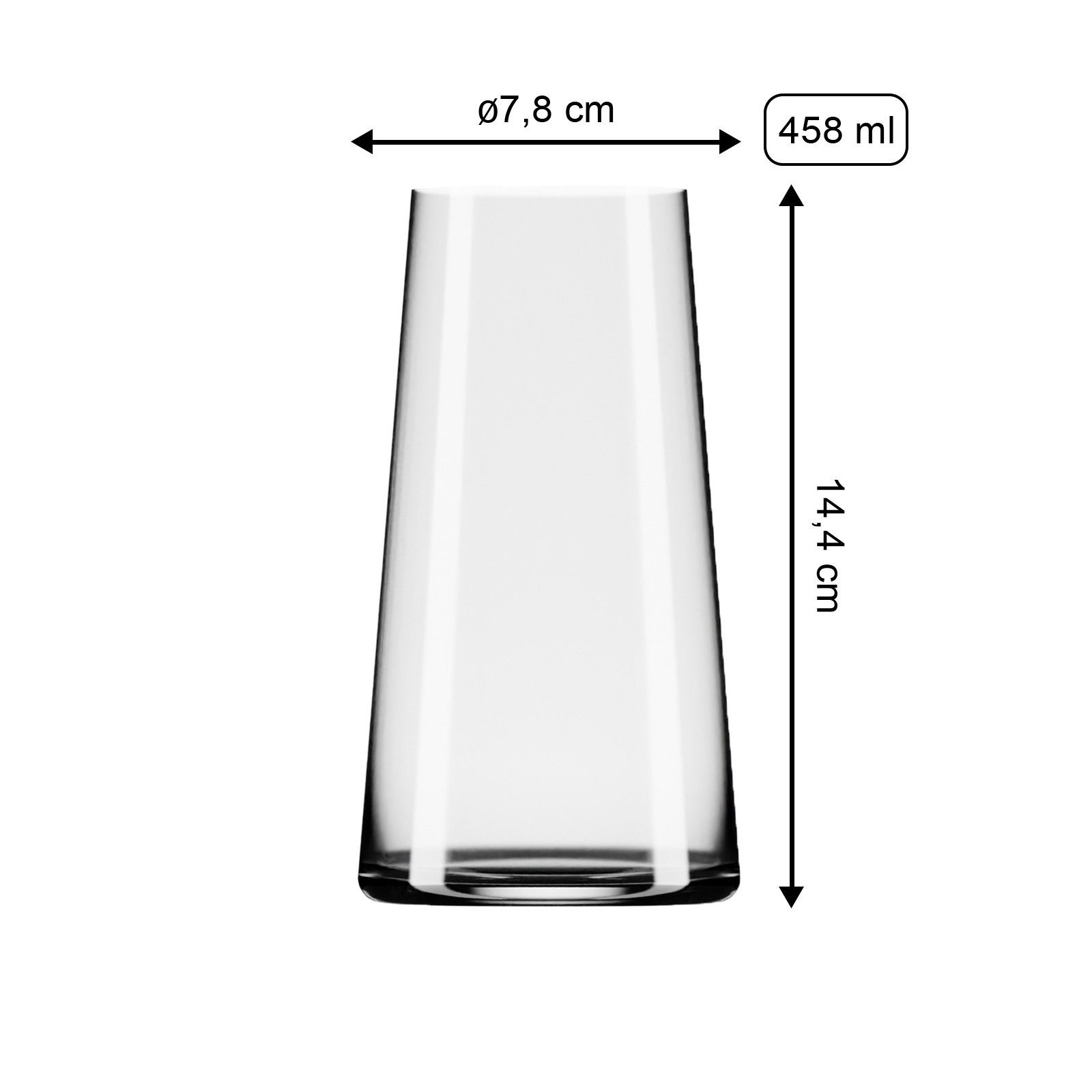 Stölzle Longdrinkglas Power Longdrinkgläser 458 ml 6er Set, 6-tlg., Glas