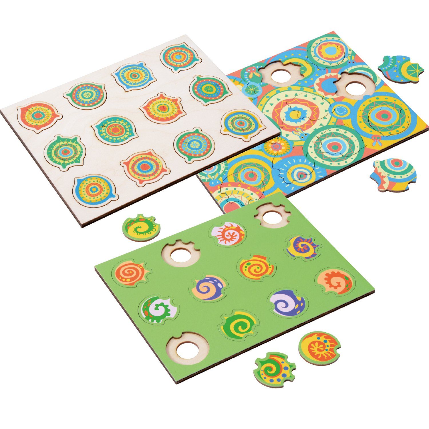 EDUPLAY Lernspielzeug Phantasiepuzzle-Set Mandala