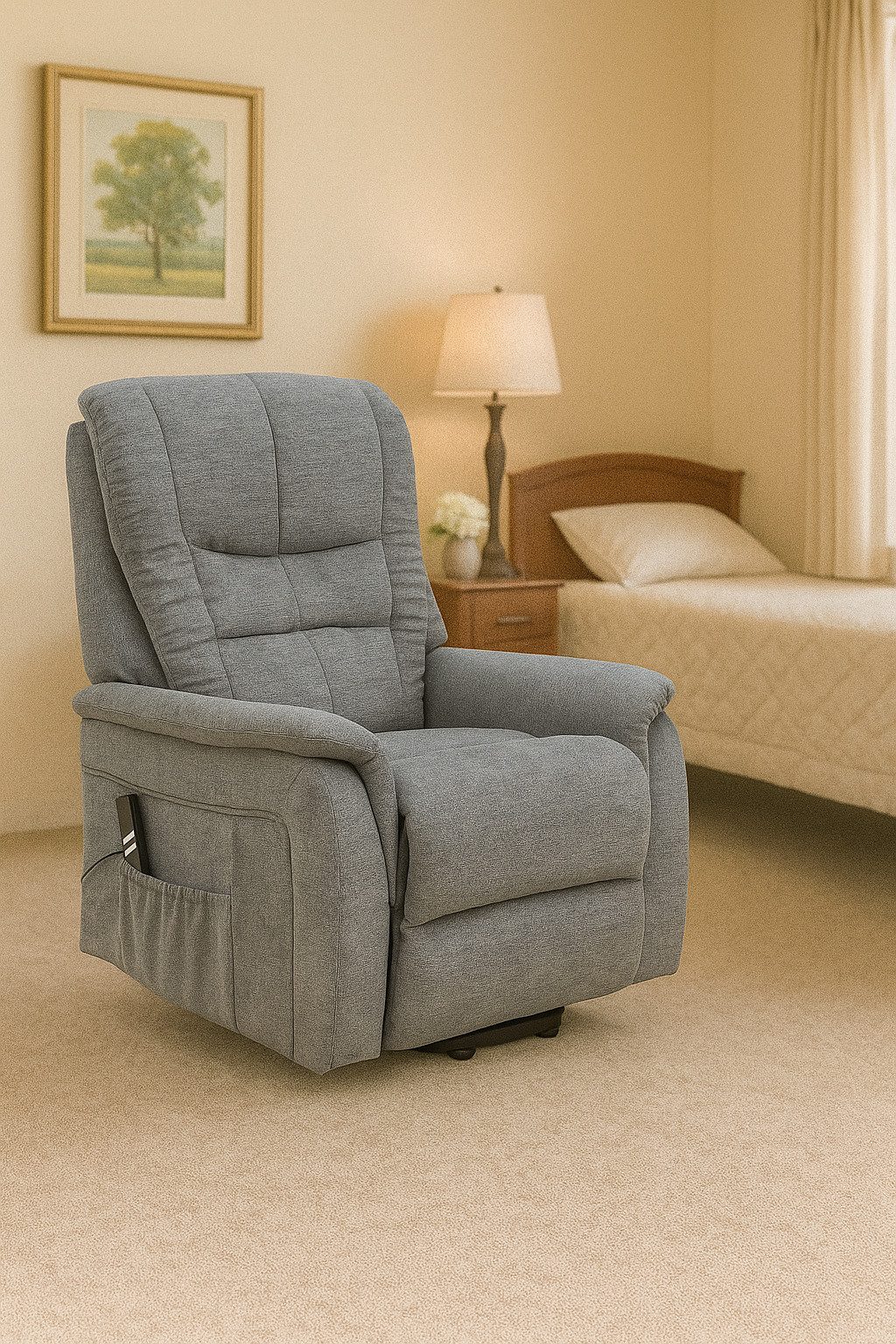 bv-vertrieb TV-Sessel TV-Sessel Bezug anthrazit Fernsehsessel Aufstehhilfe günstig online kaufen