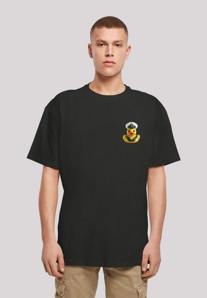 F4NT4STIC T-Shirt Rubber Duck Captain OVERSIZE TEE Print