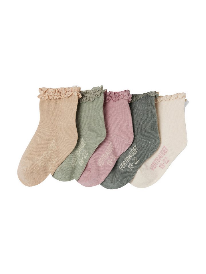 vertbaudet Socken Mädchen Baby Socken 5er-Pack