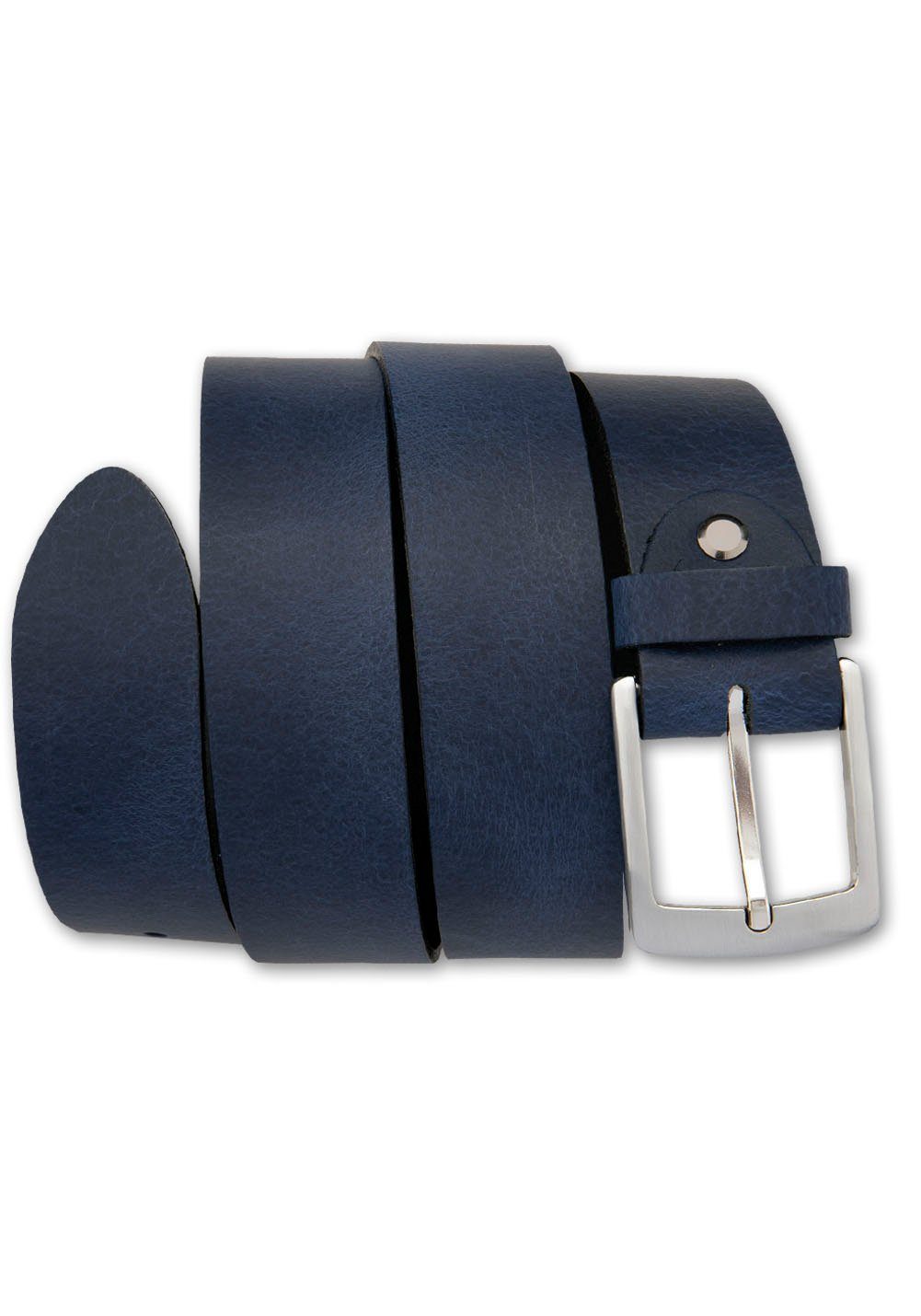 BERND GÖTZ Ledergürtel mit silberfarbener Dornschließe