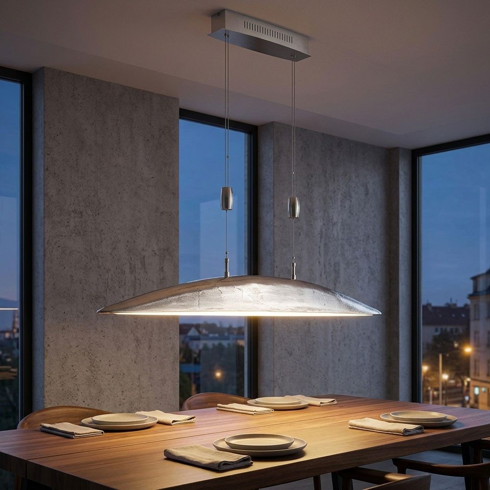 FISCHER & HONSEL LED-Hängeleuchte, LED-Leuchtmittel fest verbaut, Neutralweiß, Warmweiß, Pendelleuchte LED Deckenlampe Hängelampe CCT Dimmbar Höhenverstellbar
