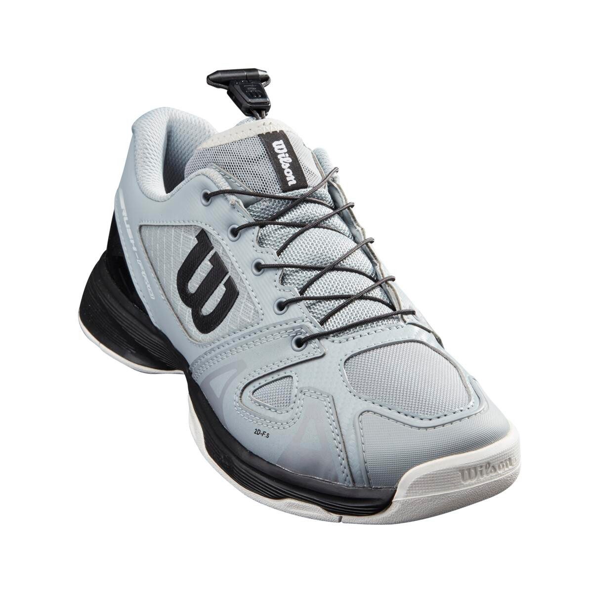 Wilson Rush Pro QL (Quicklace) Allcourt grau Kinder Tennisschuh