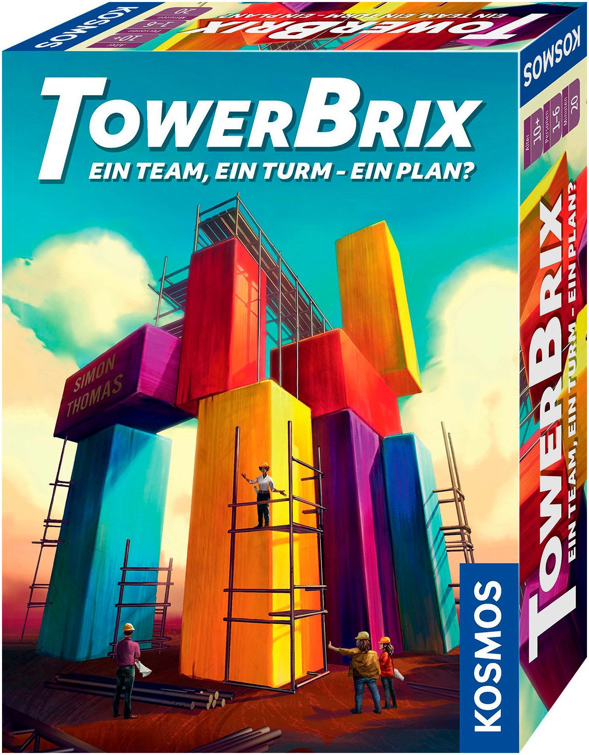Kosmos Spiel TowerBrix, Familienspiel, Made in Germany