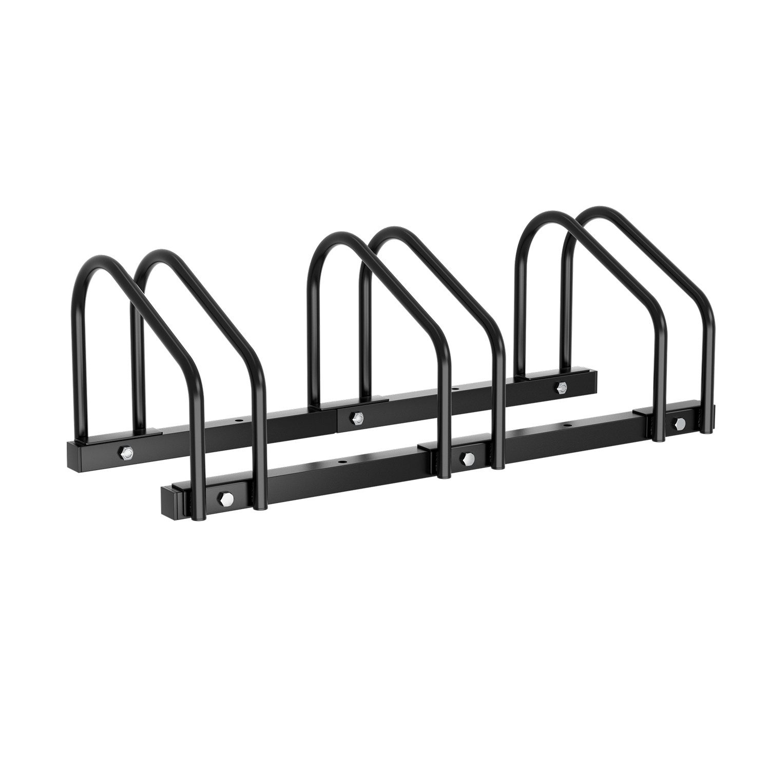 Clanmacy Fahrradständer Radständer Boden- und Wandmontage, aus Verzinkter Stahl, Verwendbare Reifenbreite: 3,5-5,5 cm