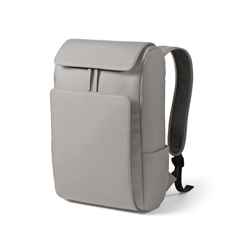 CABBEL Rucksack Rucksack 20L Laptop 6 Zoll Trolley nachhaltig robustes PU 30x48x15cm (Rucksack, 1-tlg., Einzelartikel), Hellgrau, Recyceltes PU, 80,4% recycelt, 1.144 kg, 30x48x15 cm, 20L