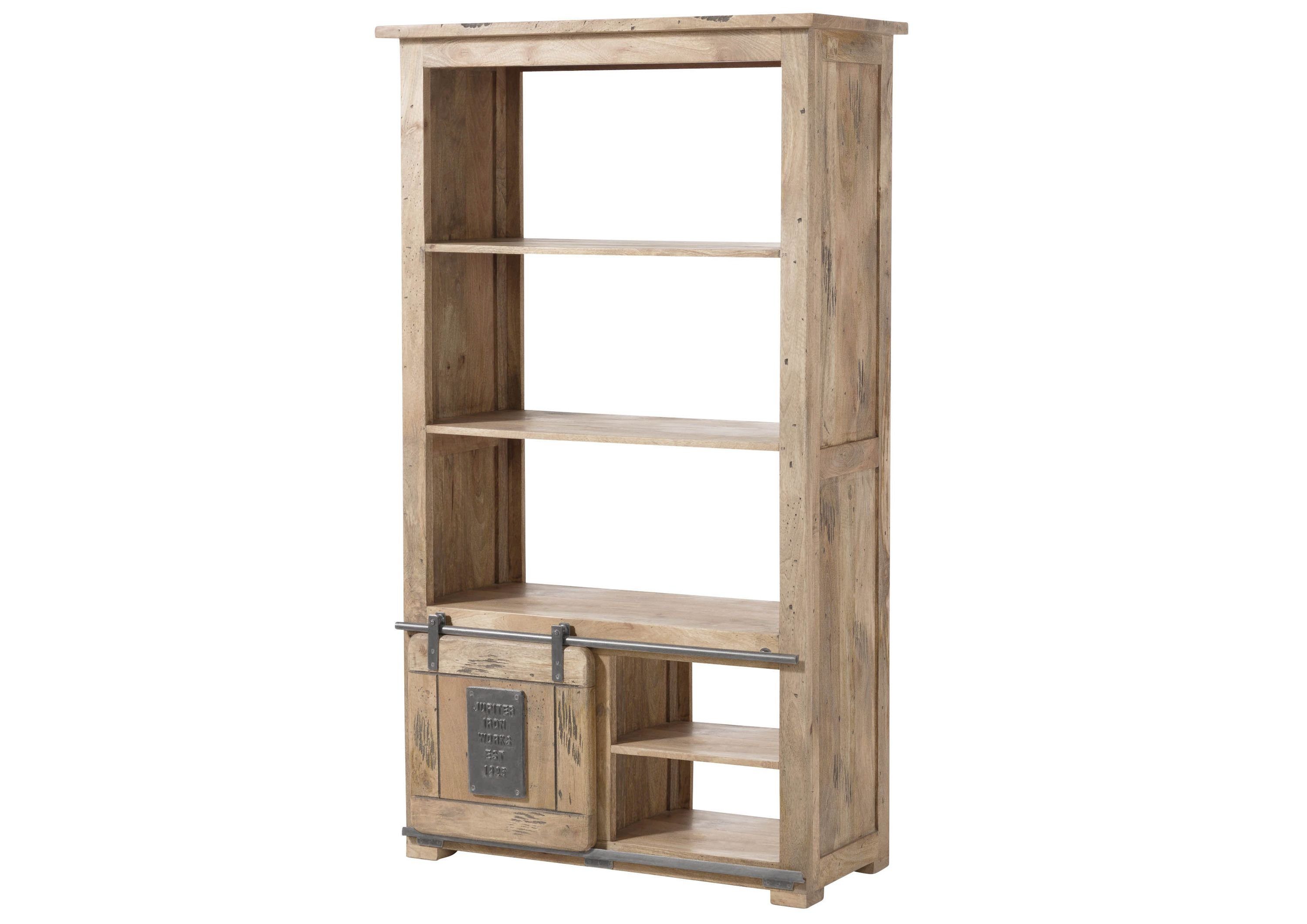 Massivmoebel24 Raumteiler, Raumteiler Mango 100x45x175 whitewash günstig online kaufen