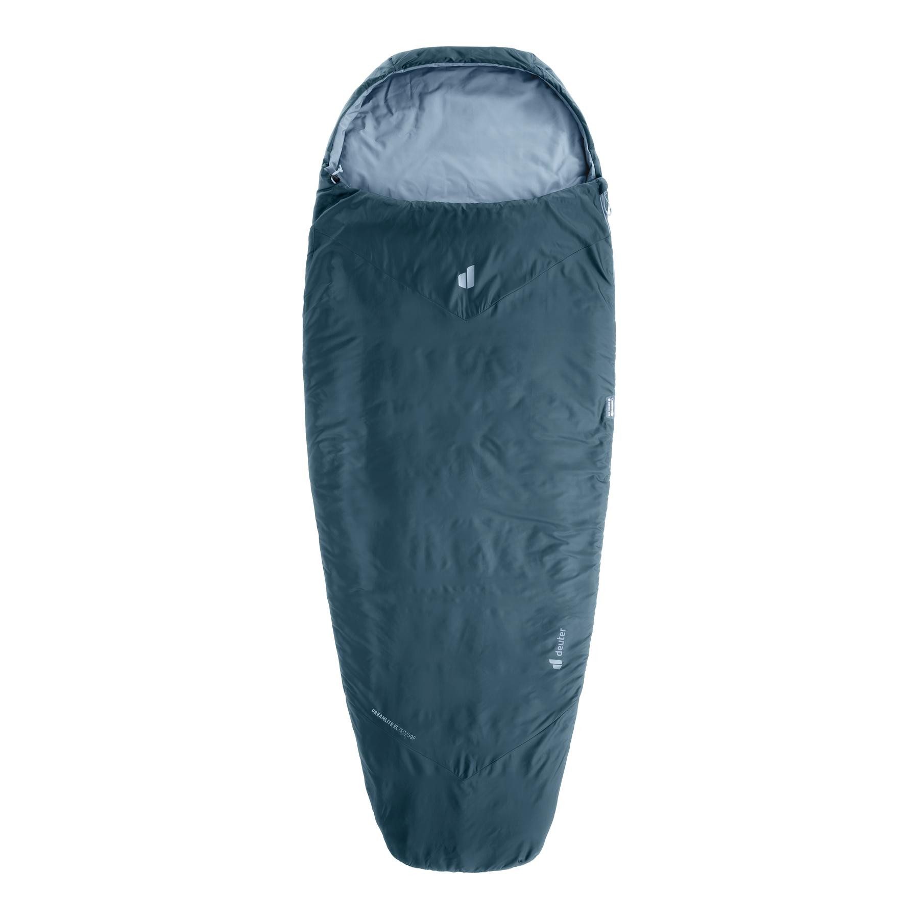 deuter Hüttenschlafsack Dreamlite EL 15° Zip left
