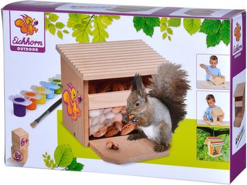 Eichhorn Kreativset Outdoor Futterhaus Eichhörnchen, (Set), zum Zusammenbauen und Bemalen; Made in Europe