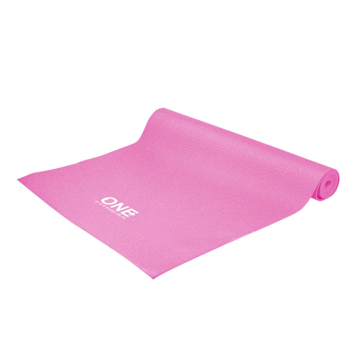 ONE FITNESS Yogamatte Gymnastikmatte Fitnessmatte Trainingsunterlage (Spar-Set, 1-St., 174 x 61 cm rutschfest), rutschfest, 3 mm gepolstert, leicht, rollbar